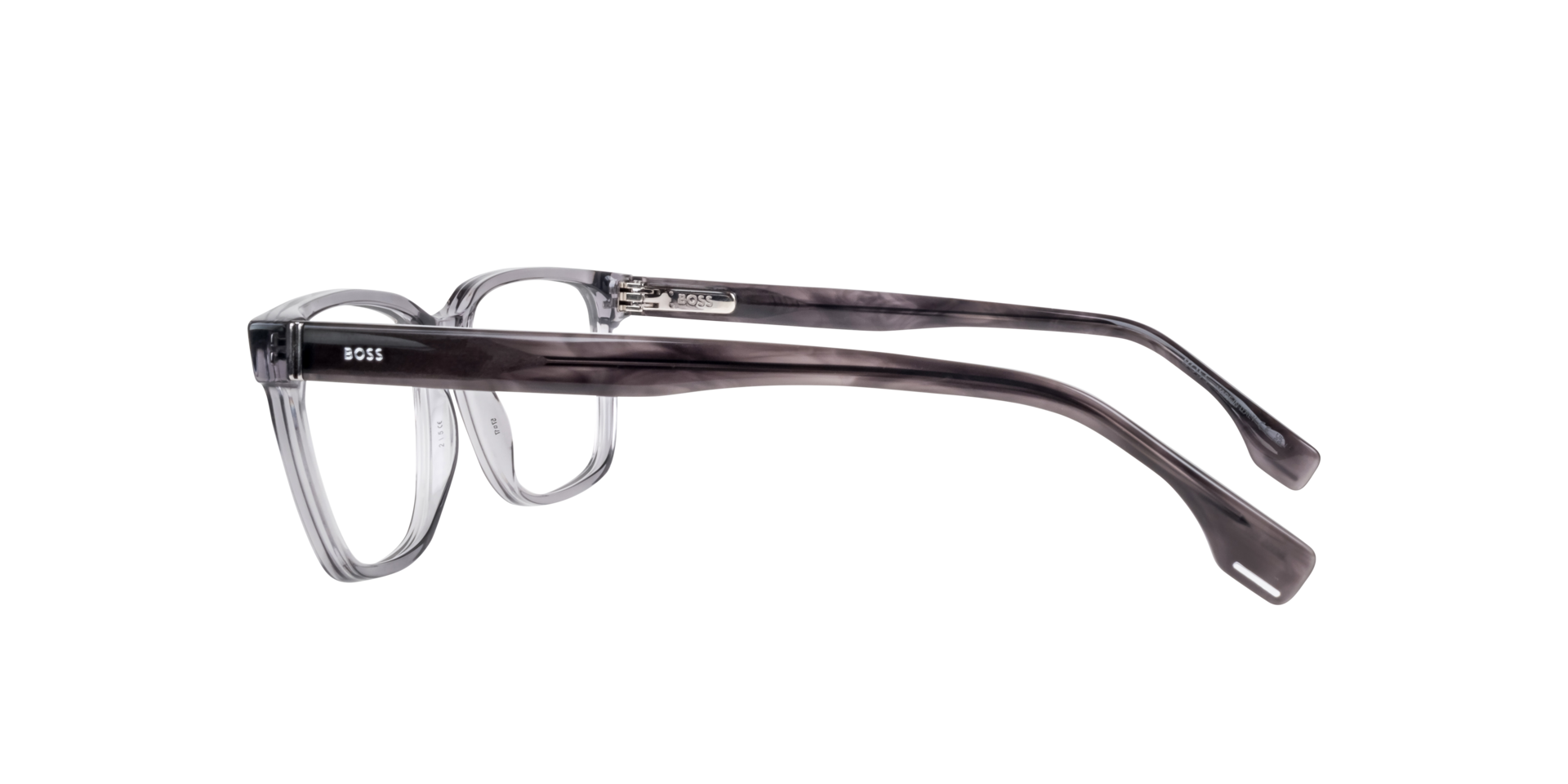 BOSS 1517 Horn Grey AcetateEyeglass Frames for Glasses Direct, Side View