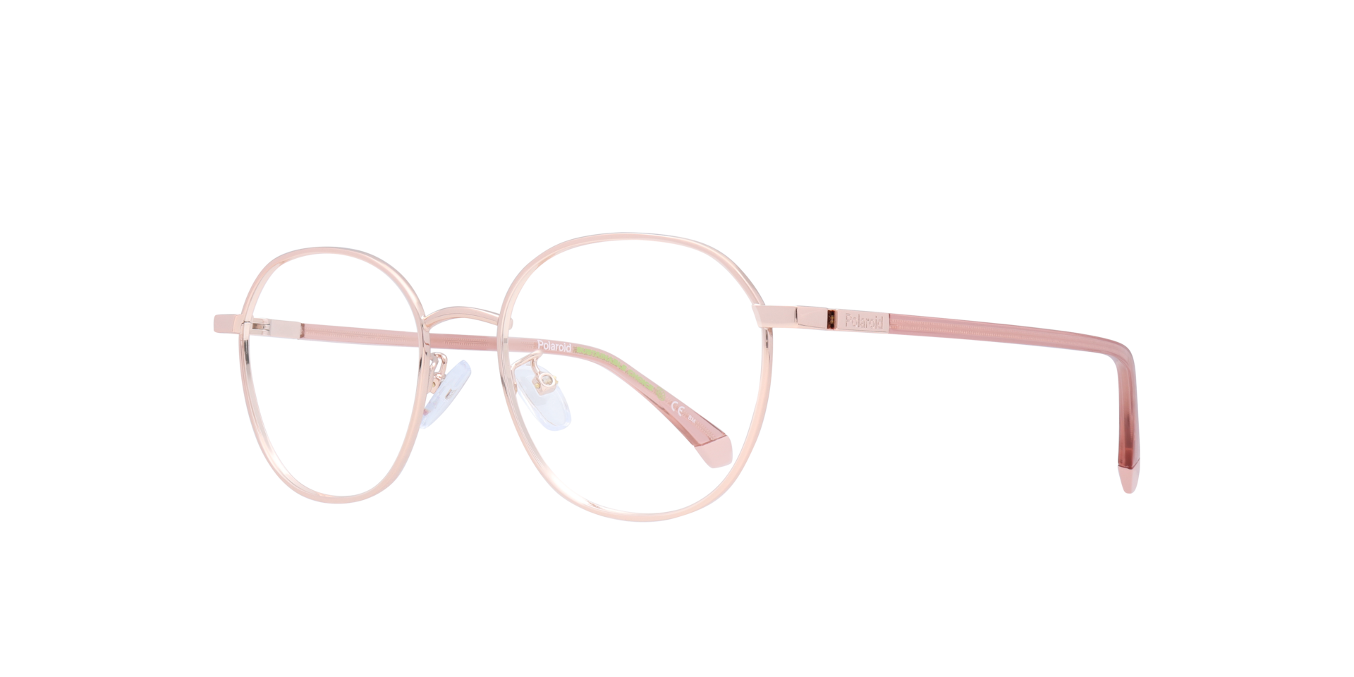 PLD D456/G Gold MetalEyeglass Frames for Glasses Direct, Angle View