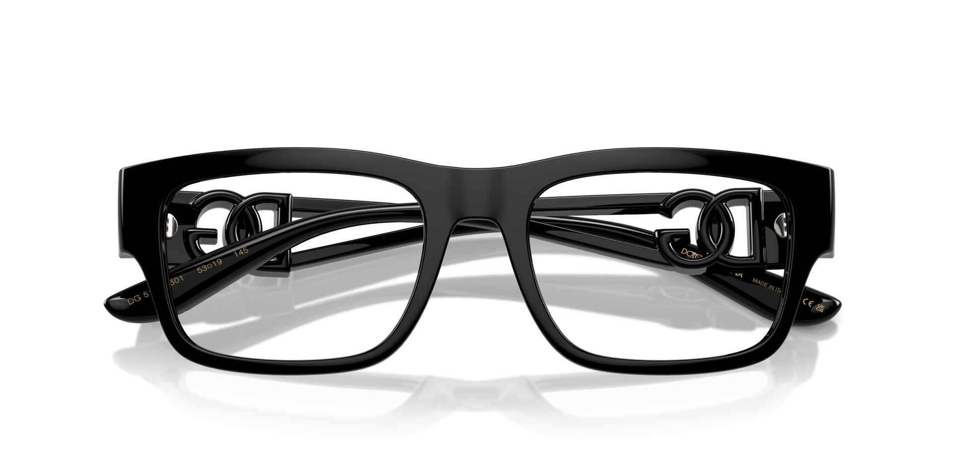 DG5110 Black PlasticEyeglass Frames for Glasses Direct, Closed View