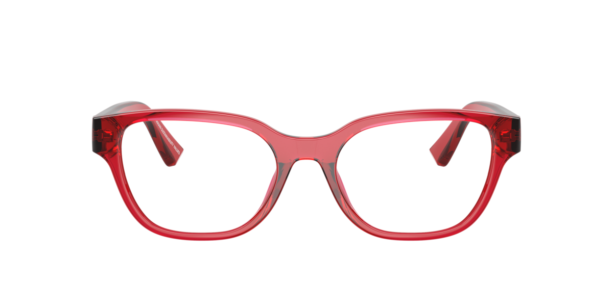 Armani Exchange Women's Transparent Cherry Cat-Eye Plastic Eyeglasses Online - Full Rim - Ax3134u