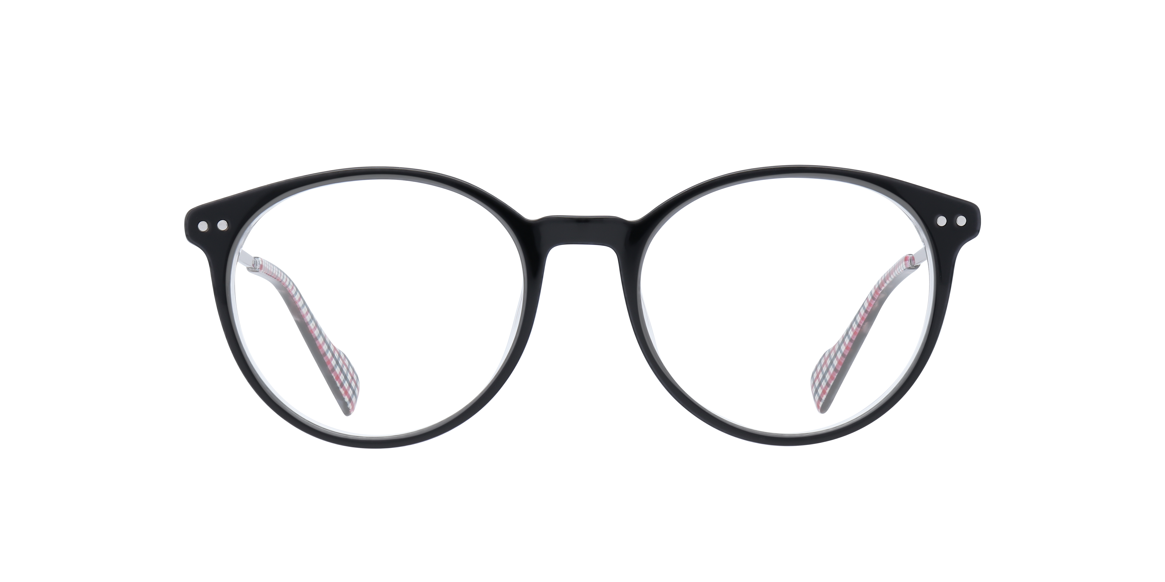 Fitzroy BN Black MetalEyeglass Frames for Glasses Direct, Front View