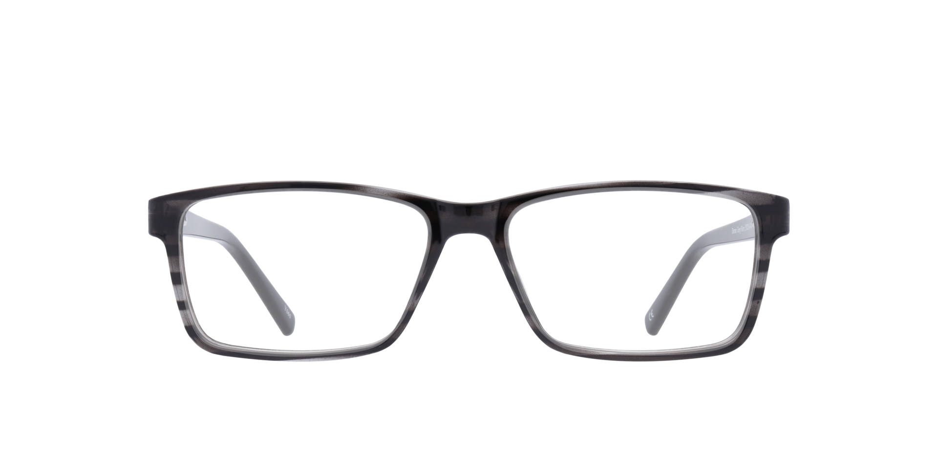 Doran Grey Horn PlasticSunglass Frames for Glasses Direct, Front View