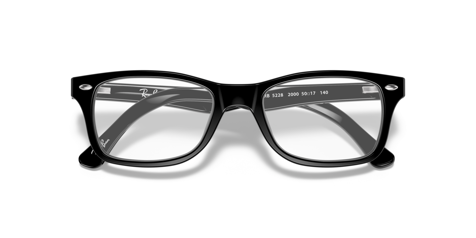 RB5228 Black AcetateEyeglass Frames for Glasses Direct, Closed View