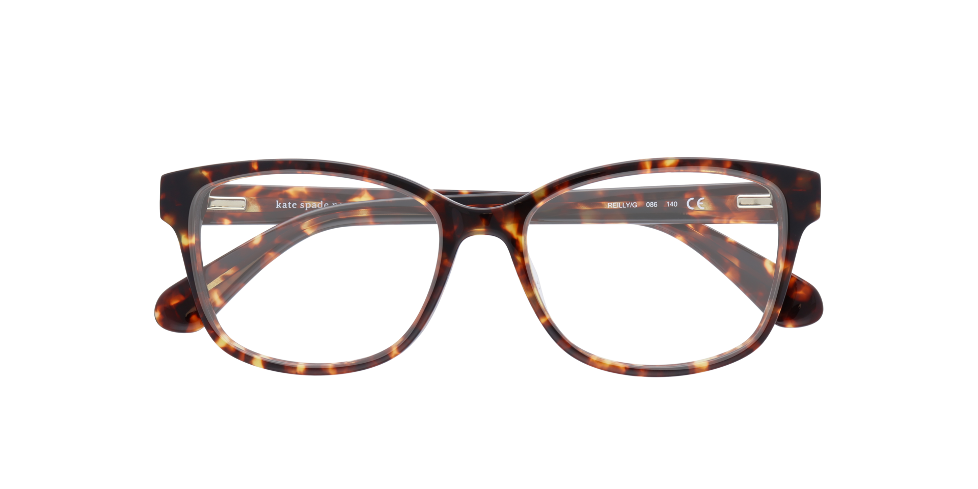 Reilly/G Tortoise PlasticEyeglass Frames for Glasses Direct, Closed View