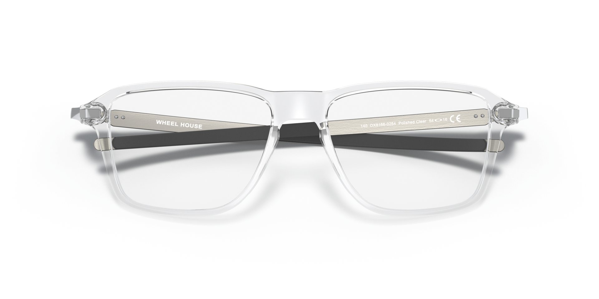 Wheel House Polished Clear PlasticEyeglass Frames for Glasses Direct, Closed View