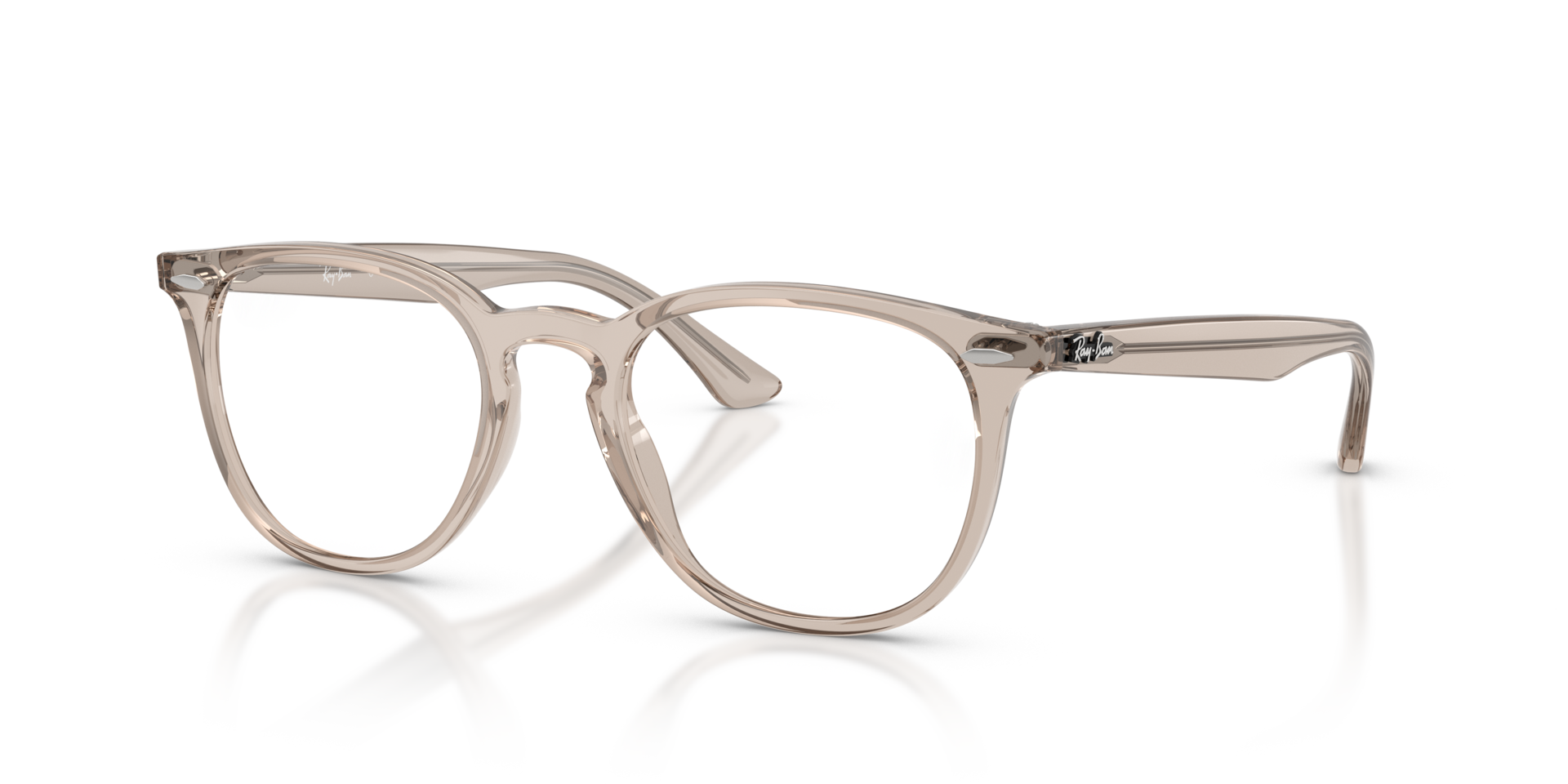 RB7159 Transparent Beige PlasticEyeglass Frames for Glasses Direct, Angle View