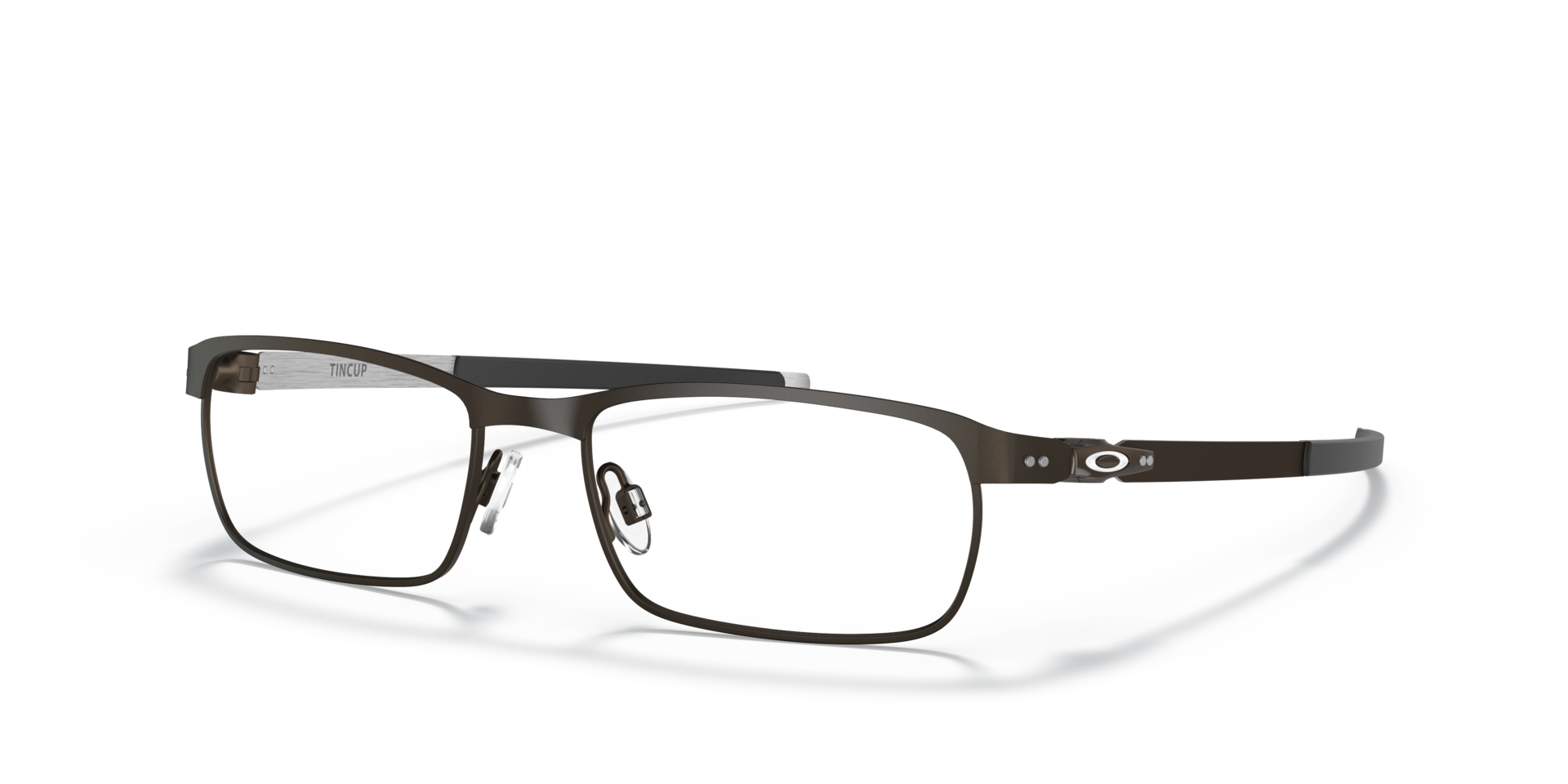 TinCup™ Powder Pewter MetalSunglass Frames for Glasses Direct, Angle View