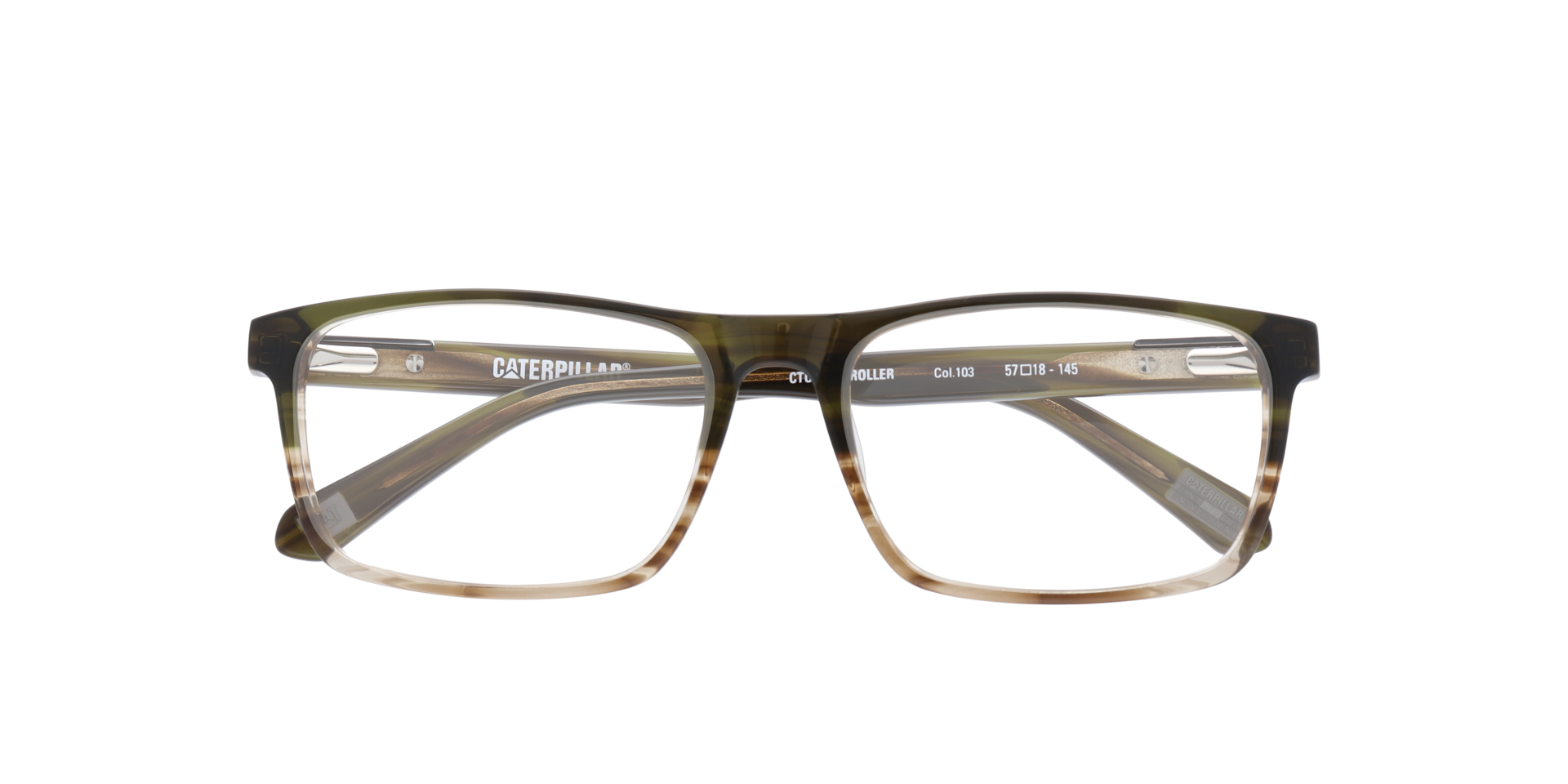 Controller Brown PlasticEyeglass Frames for Glasses Direct, Closed View