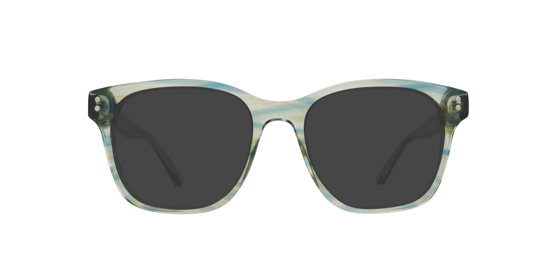 Kendrick Crystal Blue Horn AcetateEyeglass Frames for Glasses Direct, with Tinted Lenses
