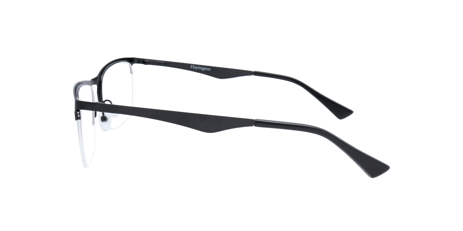 Joe1 Shiny Black MetalEyeglass Frames for Glasses Direct, Side View