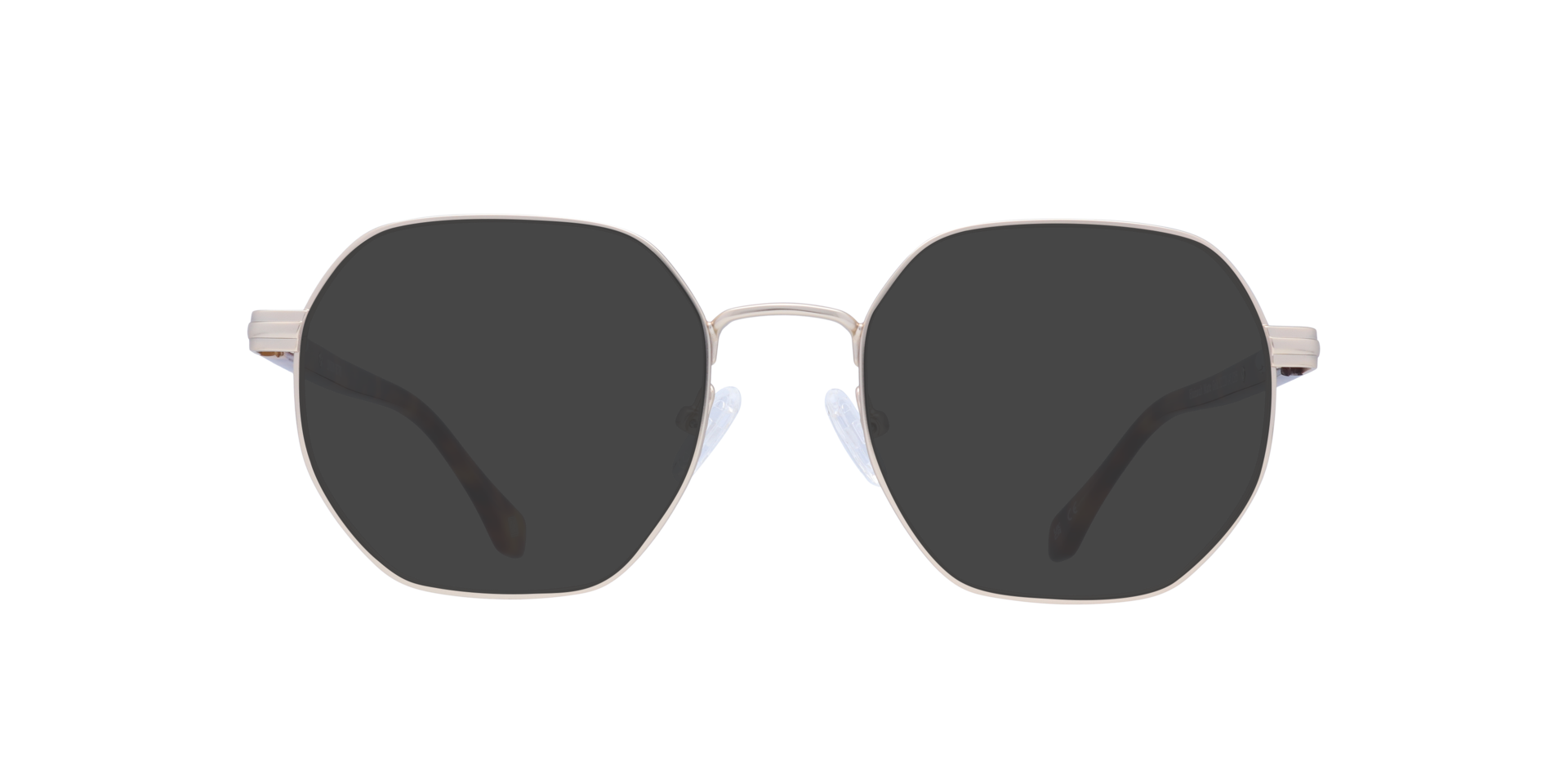 Hainault Matte Gold MetalSunglass Frames for Glasses Direct, with Tinted Lenses