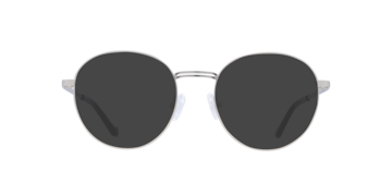 Matte Silver Franky -  Metal Sunglasses