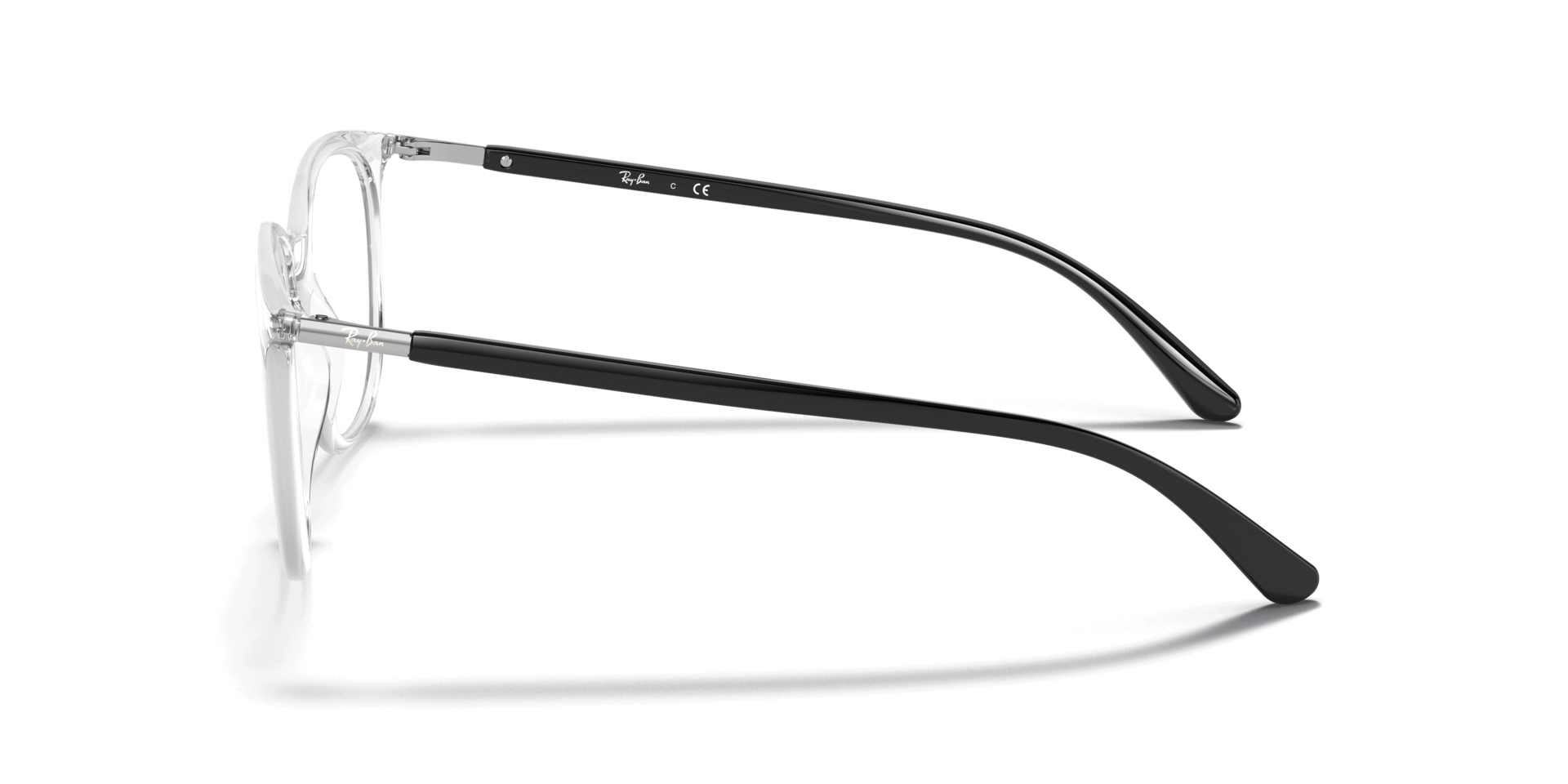 RB7190 Transparent PlasticEyeglass Frames for Glasses Direct, Side View