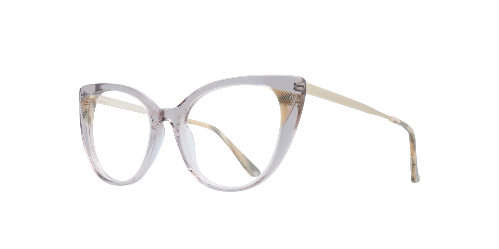 Costantino Pink AcetateEyeglass Frames for Glasses Direct, Angle View