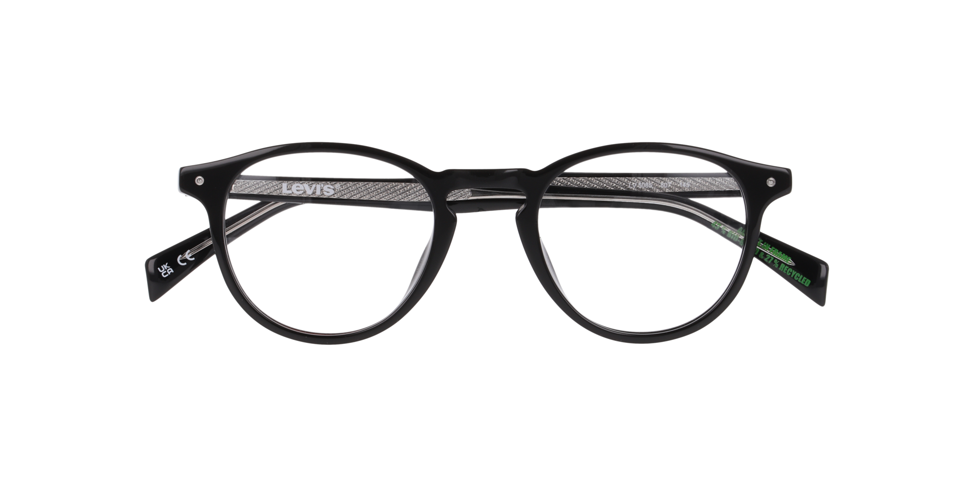 LV 5085 Black AcetateEyeglass Frames for Glasses Direct, Closed View