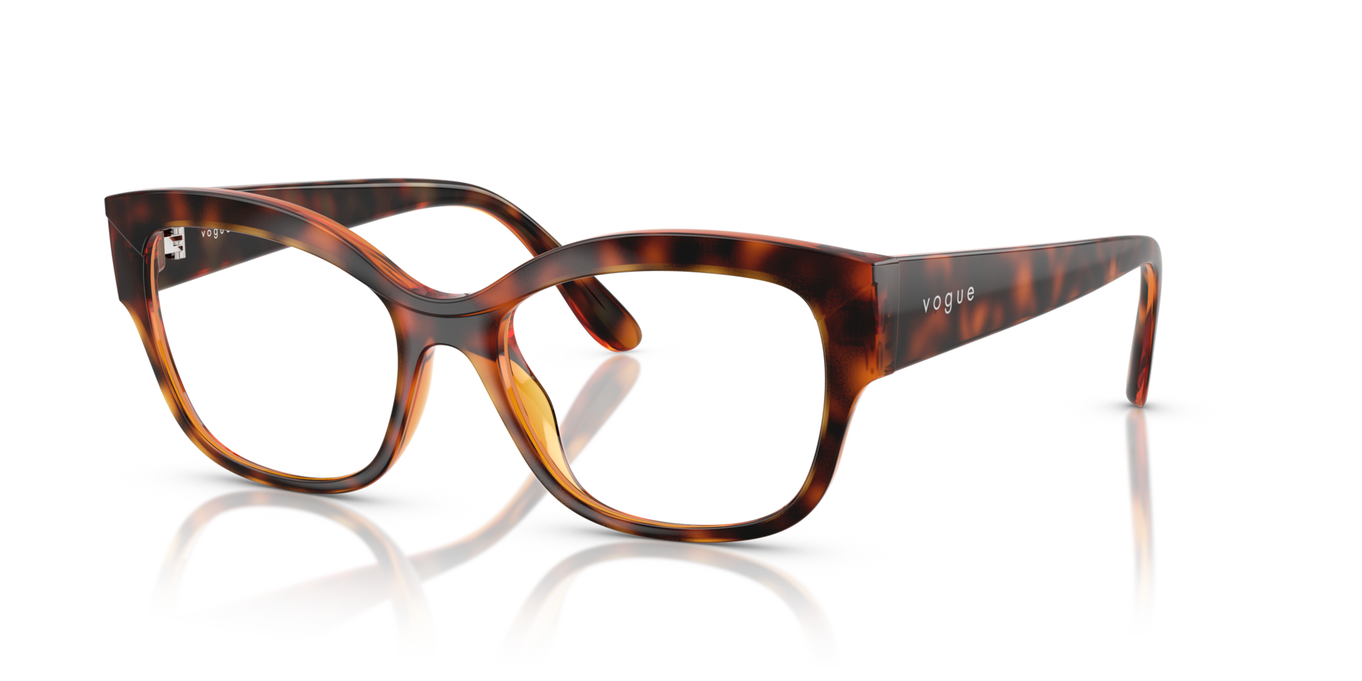 VO5635U Dark Havana PlasticEyeglass Frames for Glasses Direct, Angle View