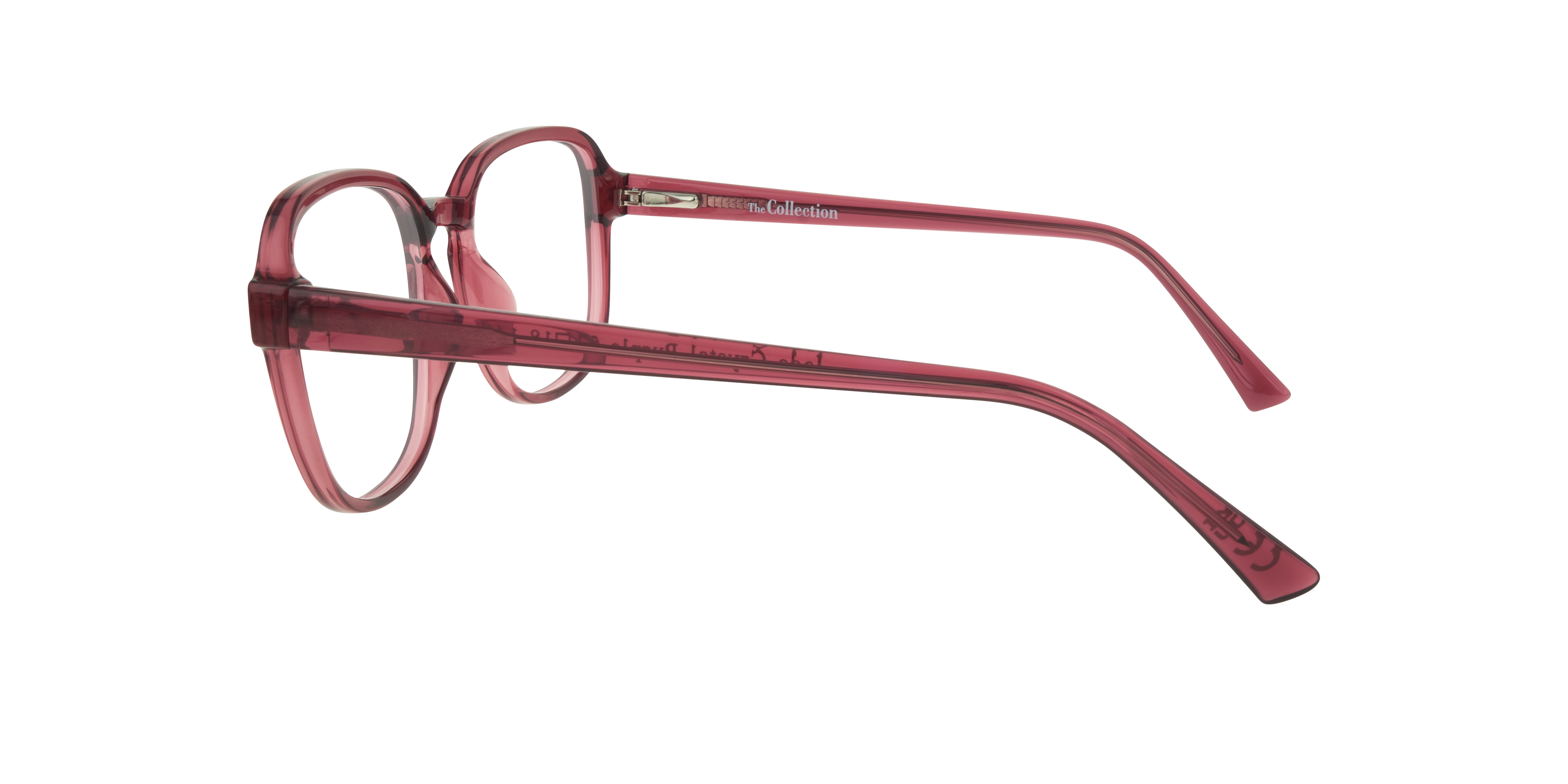 Jada Crystal Purple PlasticEyeglass Frames for Glasses Direct, Side View