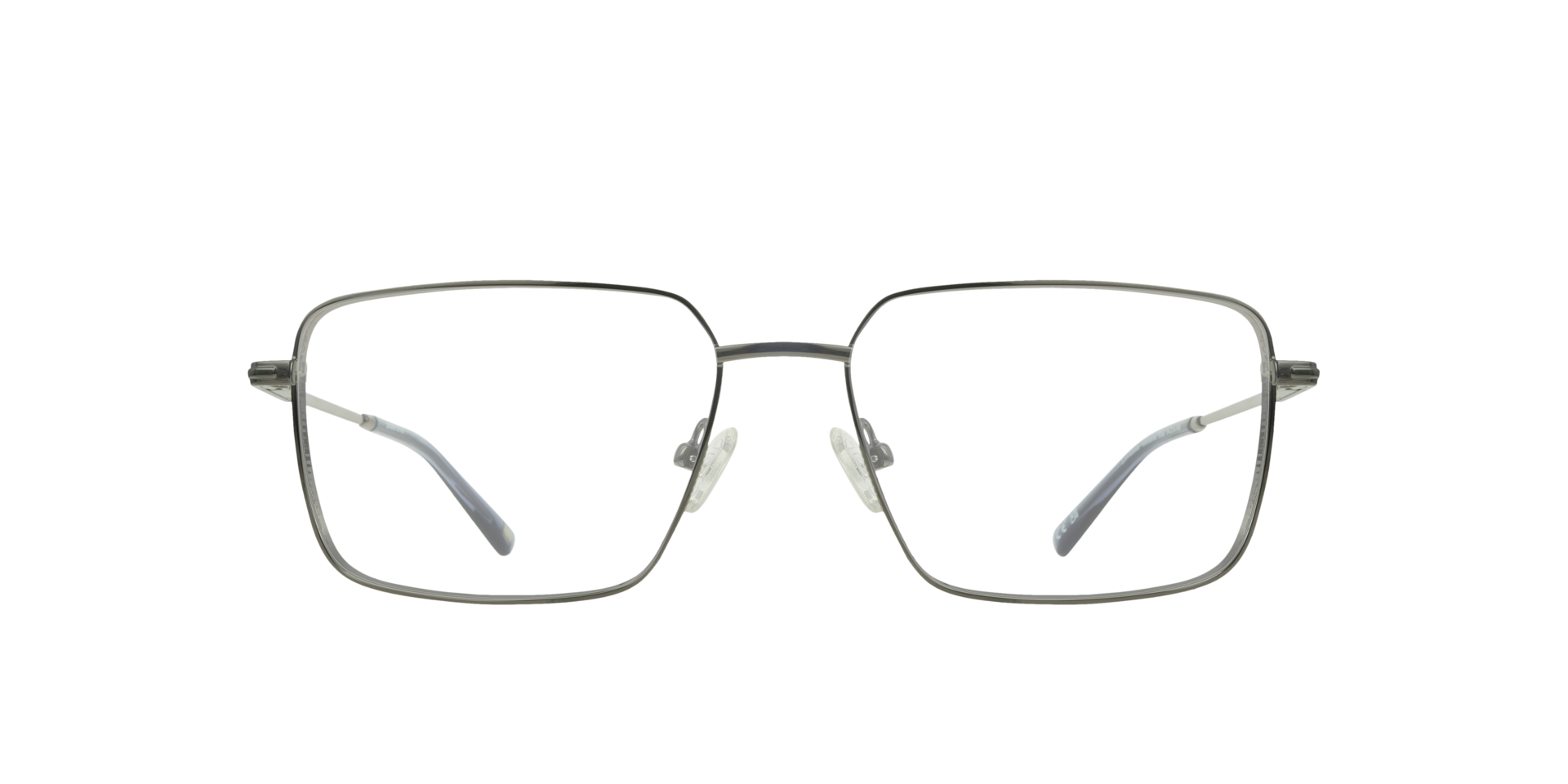 Lewisham Gunmetal & Blue MetalEyeglass Frames for Glasses Direct, Front View