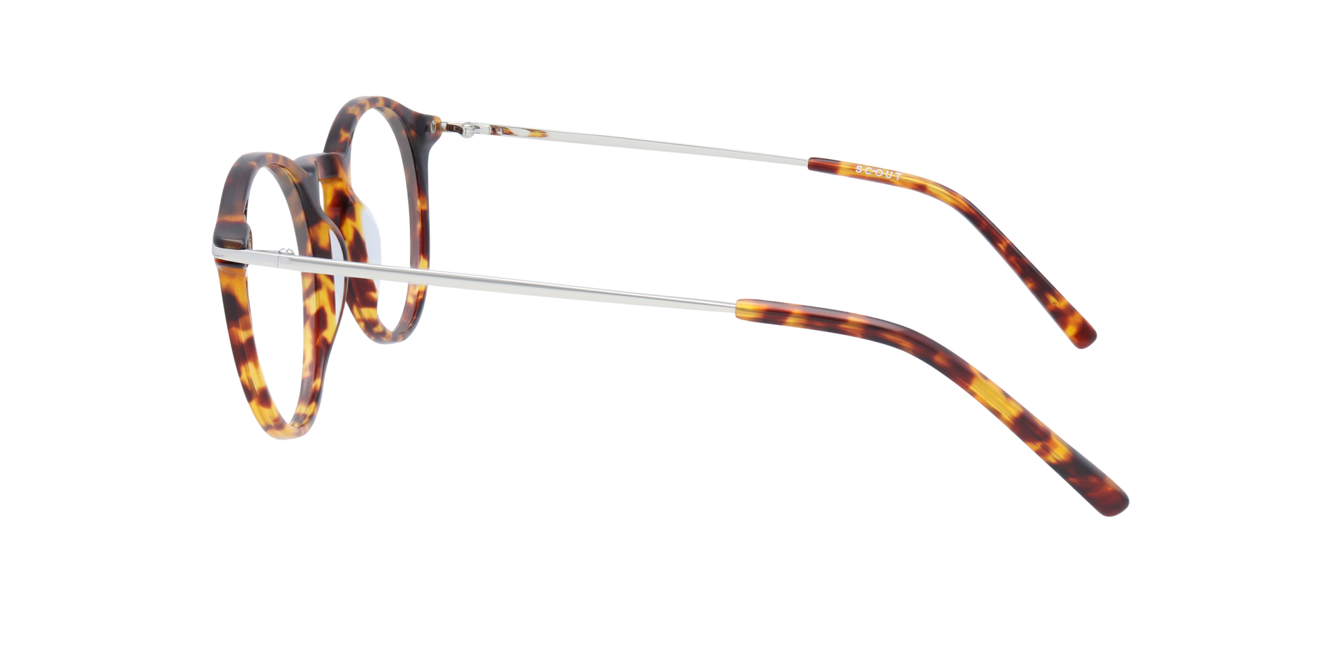 Aria Shiny Havana AcetateEyeglass Frames for Glasses Direct, Side View