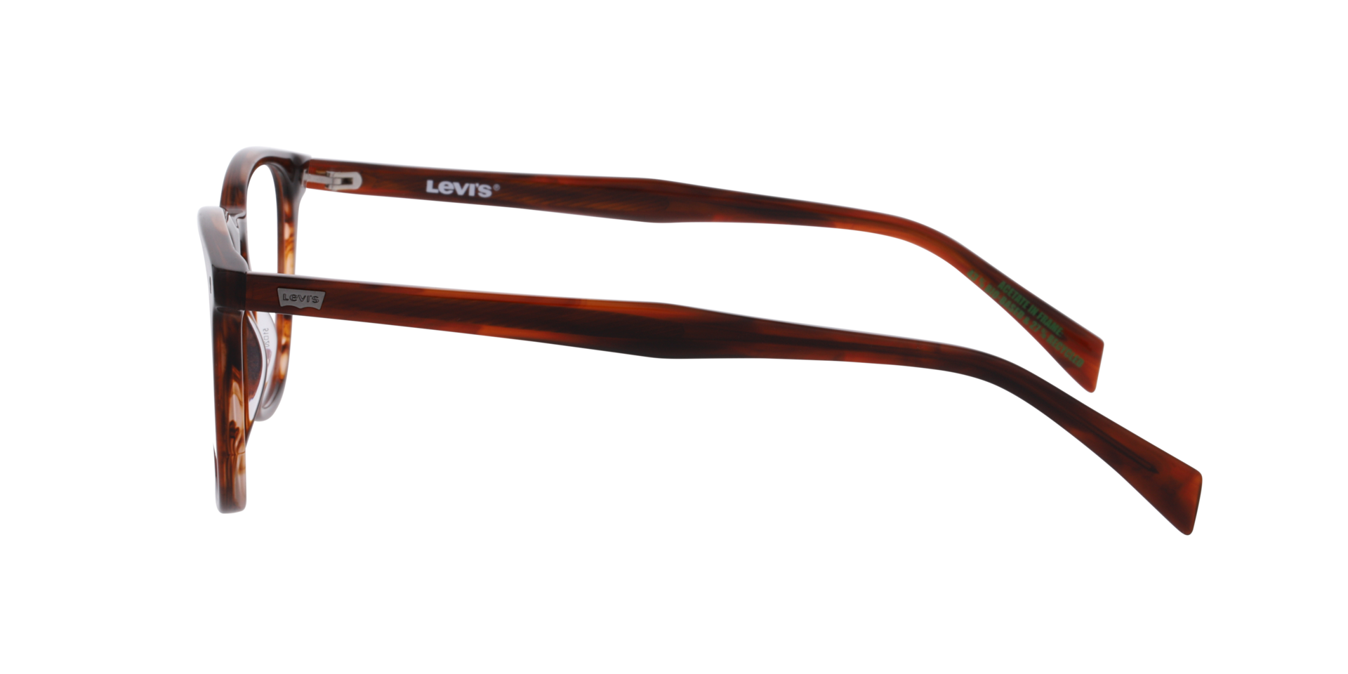 LV 5096 Brown AcetateEyeglass Frames for Glasses Direct, Side View