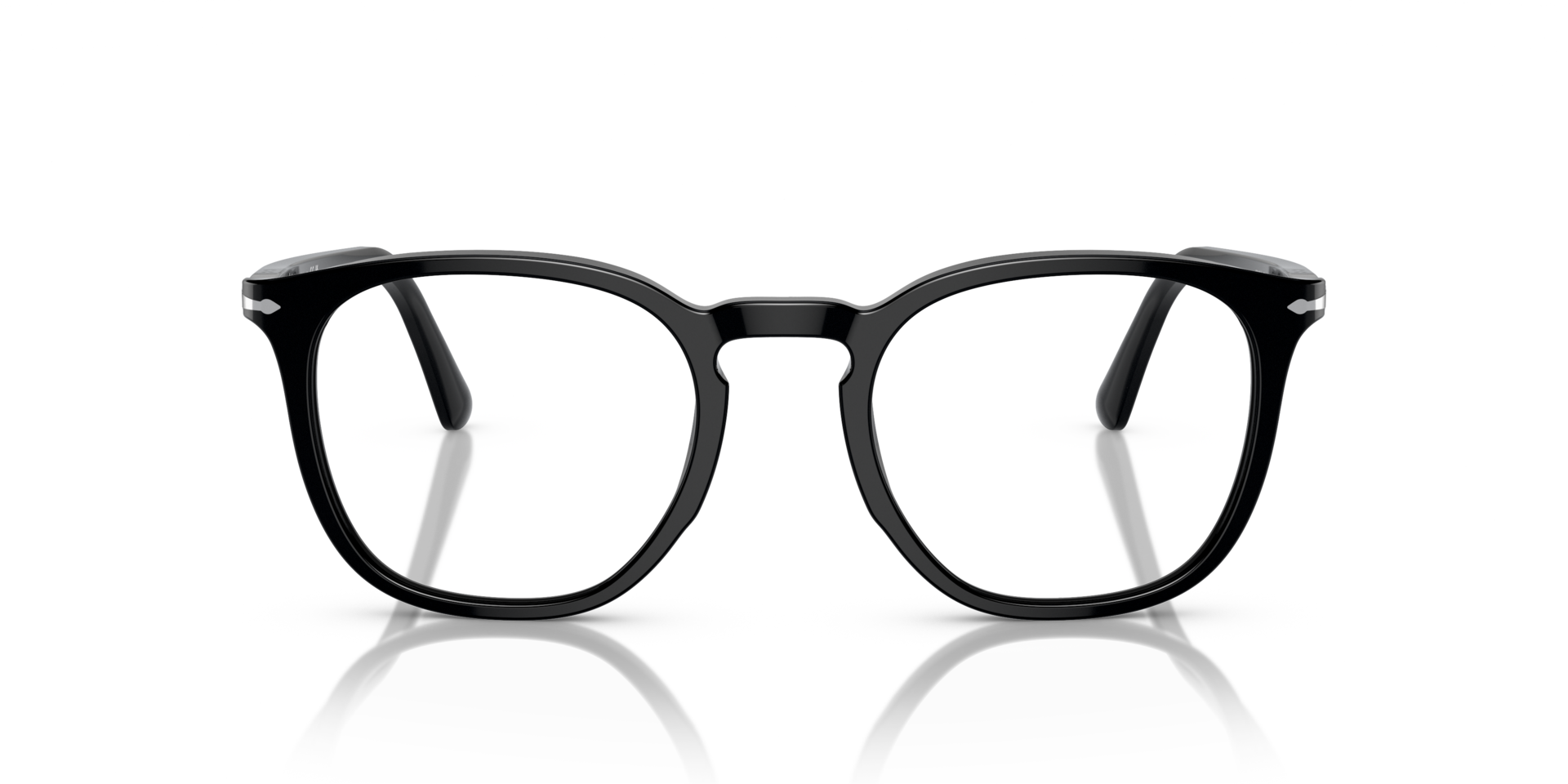 PO3318V Black AcetateEyeglass Frames for Glasses Direct, Front View