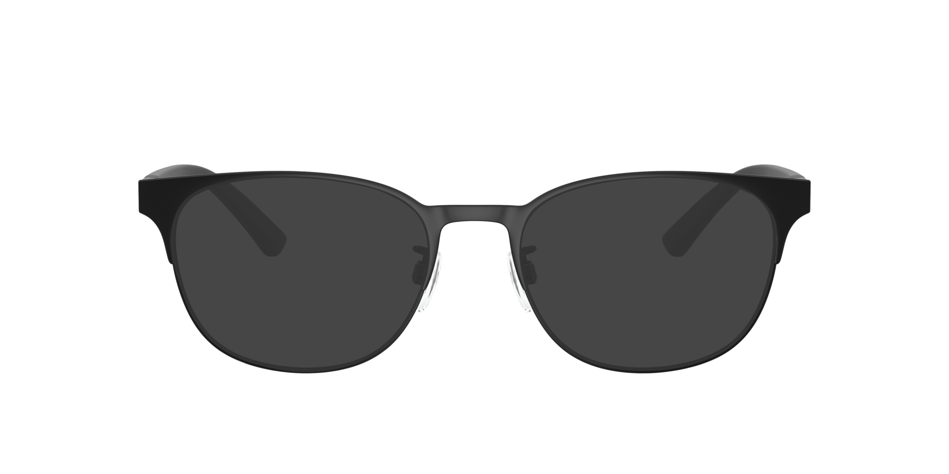 EA1139 Matte Black MetalEyeglass Frames for Glasses Direct, with Tinted Lenses