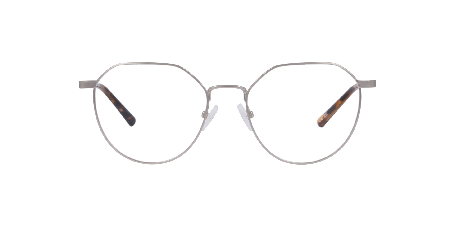 Morgan Silver MetalEyeglass Frames for Glasses Direct, Front View
