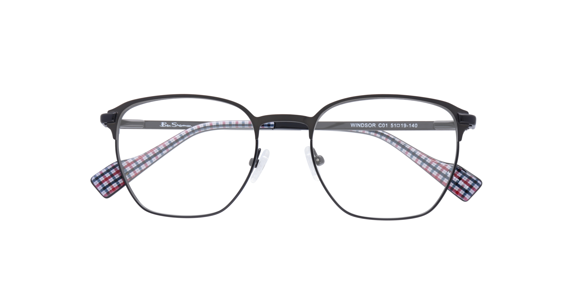 Windsor BN Black AcetateEyeglass Frames for Glasses Direct, Closed View