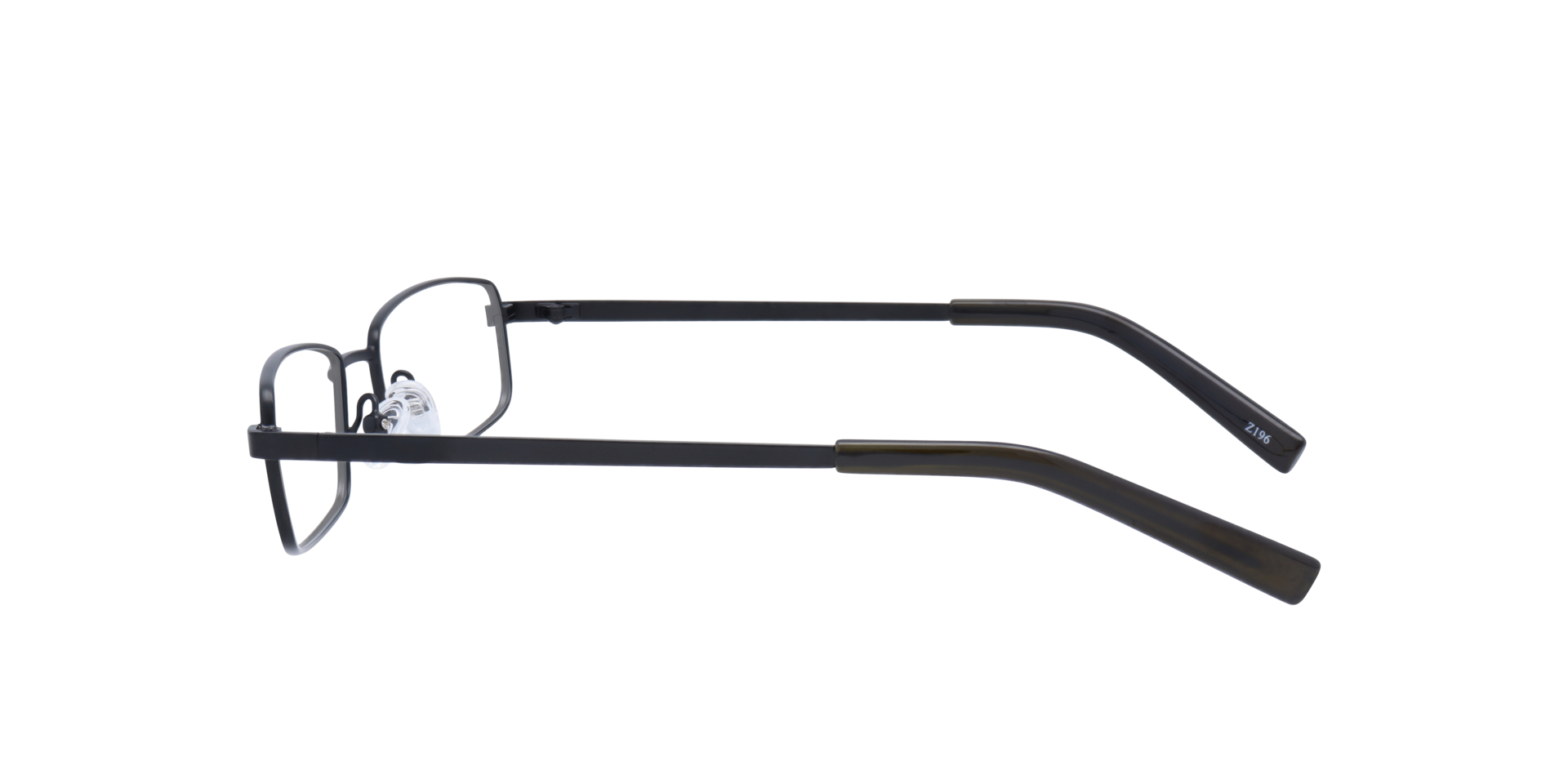 Gordan Matte Black MetalEyeglass Frames for Glasses Direct, Side View