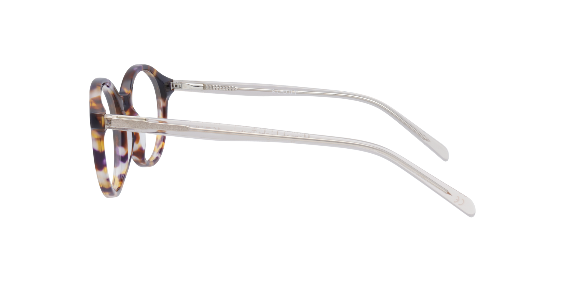 Margot Light Tortoise AcetateEyeglass Frames for Glasses Direct, Side View
