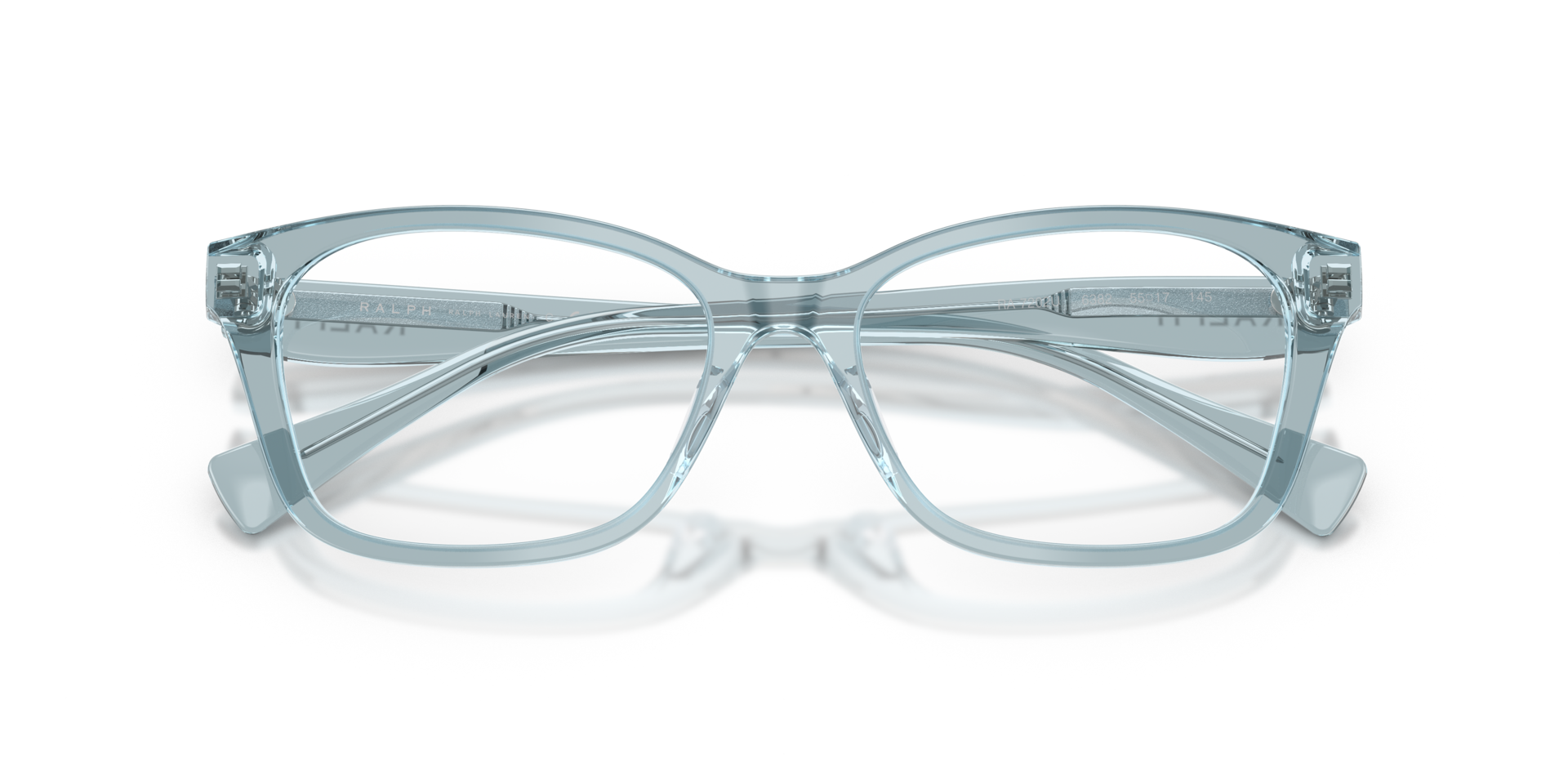 RA7202U Transparent Blue AcetateEyeglass Frames for Glasses Direct, Closed View