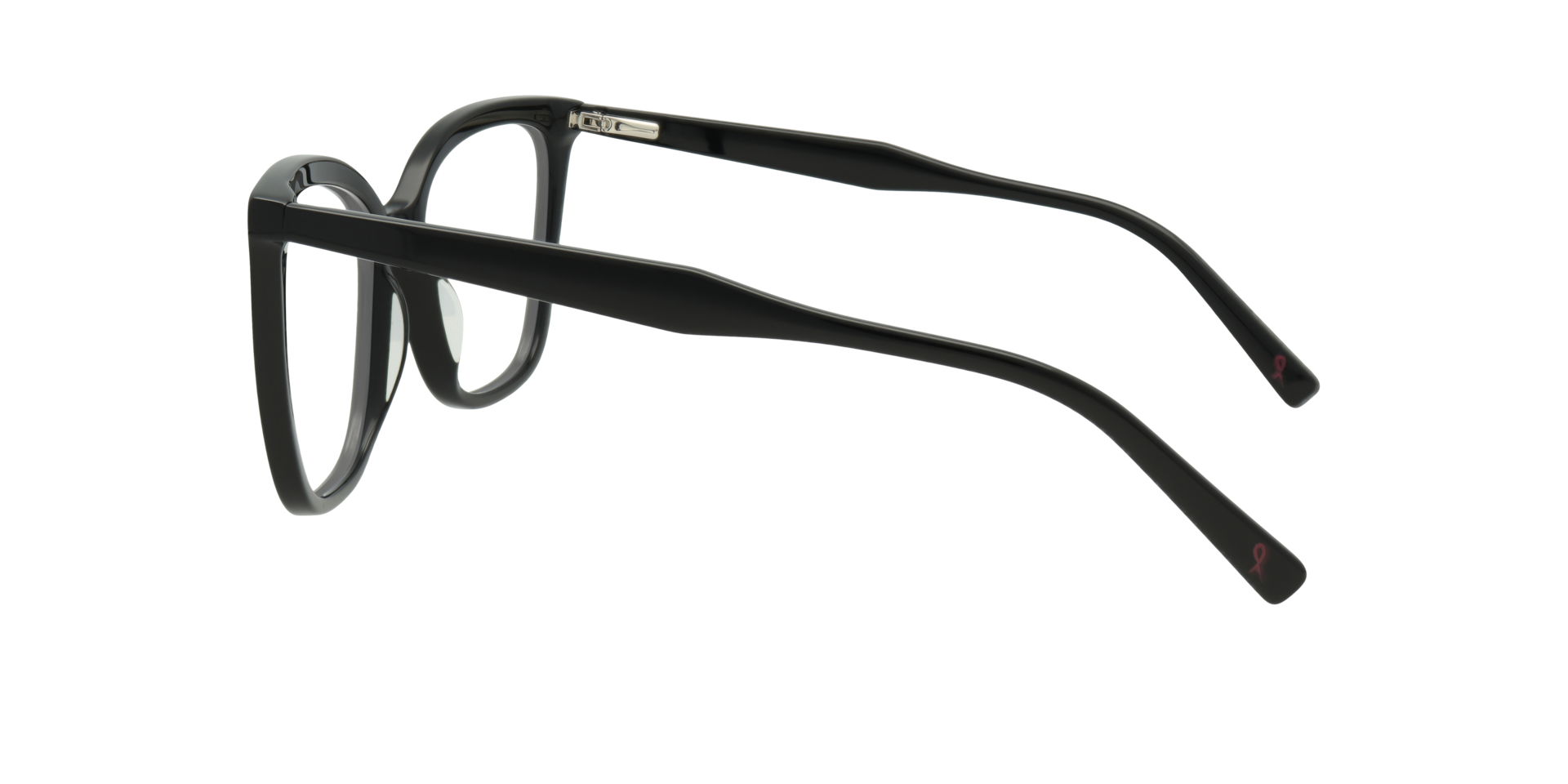 Jasmine Black AcetateEyeglass Frames for Glasses Direct, Side View