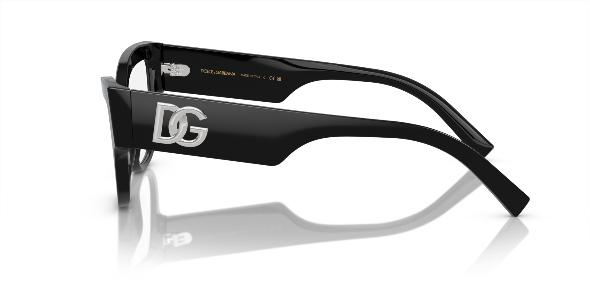 DG3378 Black AcetateEyeglass Frames for Glasses Direct, Side View