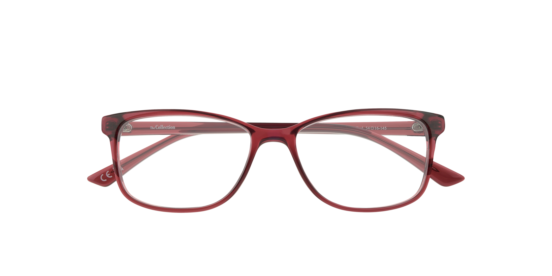 Livvy Shiny Red PlasticEyeglass Frames for Glasses Direct, Closed View