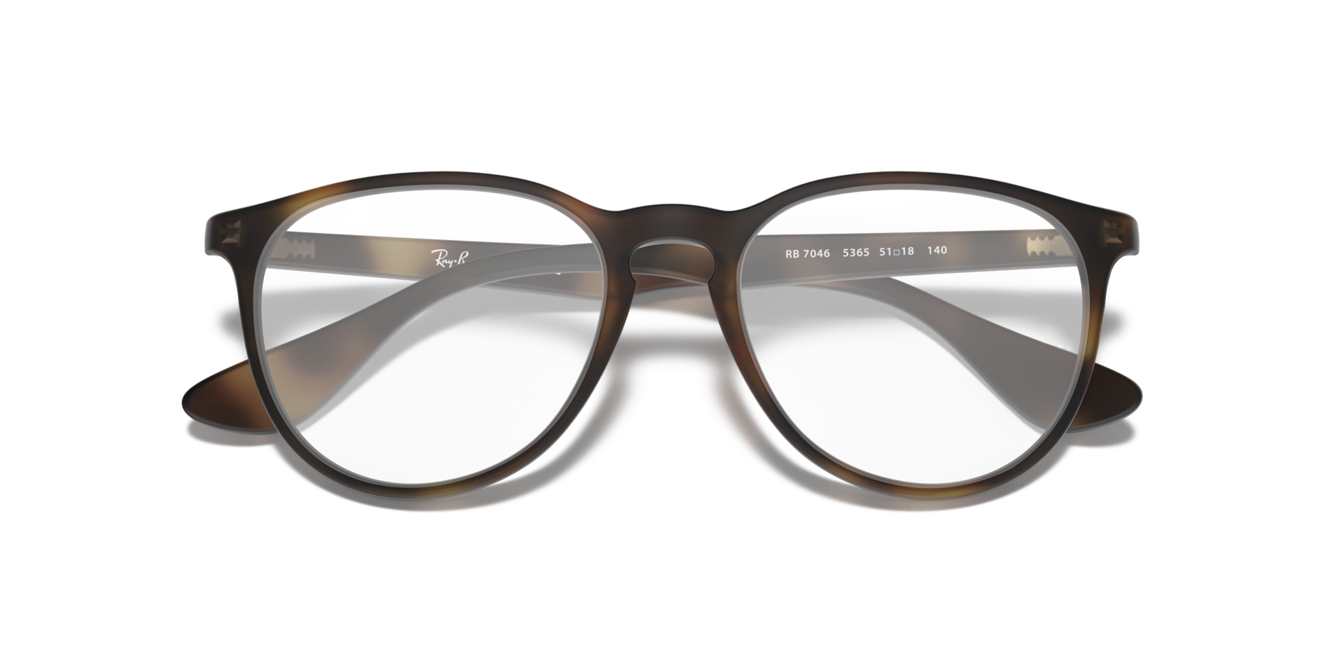 Erika Optics Havana PlasticEyeglass Frames for Glasses Direct, Closed View
