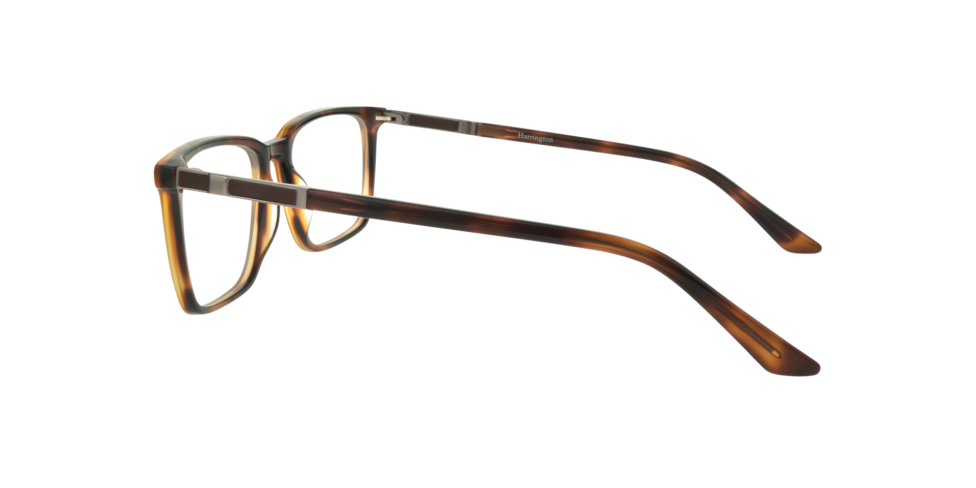Jonas Dark Havana & Matte Gunmetal AcetateEyeglass Frames for Glasses Direct, Side View