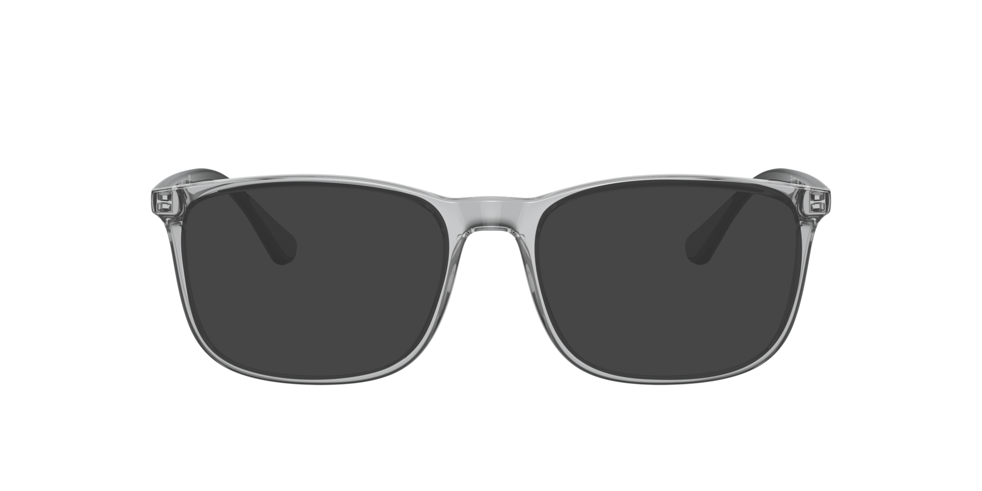 EA3177 Shiny Transparent Grey PlasticEyeglass Frames for Glasses Direct, with Tinted Lenses