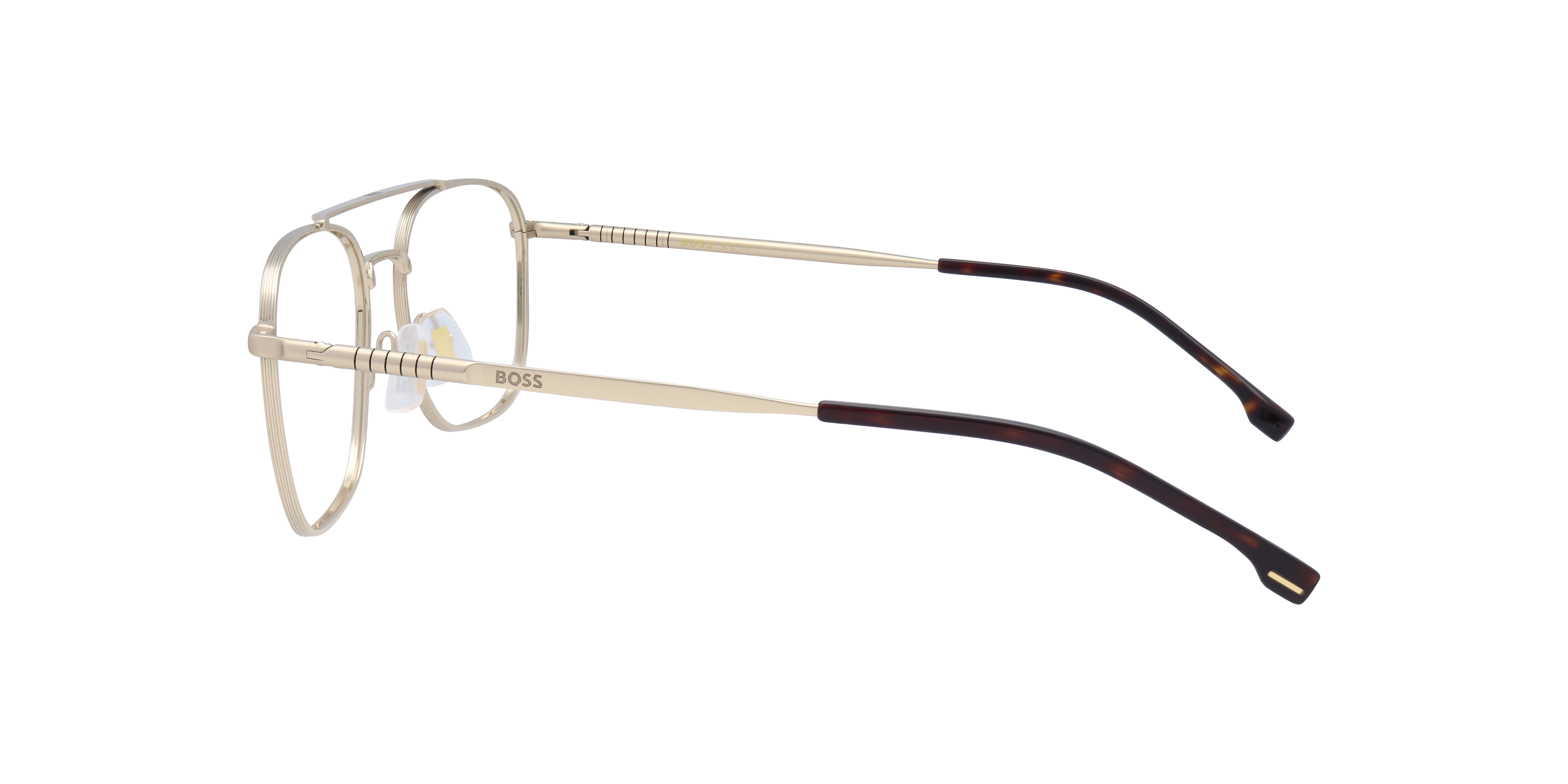BOSS 1449 Gold MetalEyeglass Frames for Glasses Direct, Side View