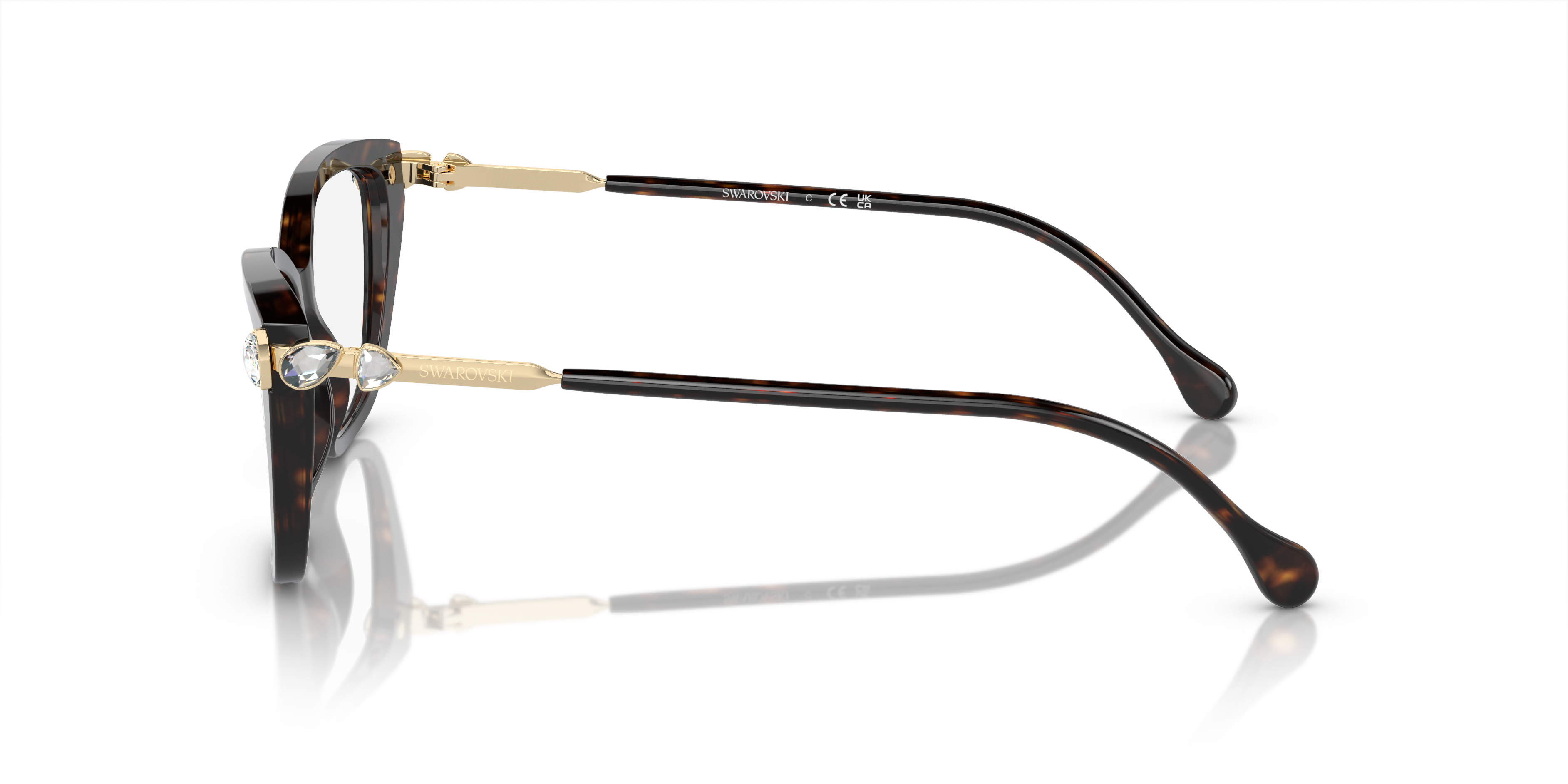 SK2011 Havana AcetateEyeglass Frames for Glasses Direct, Side View
