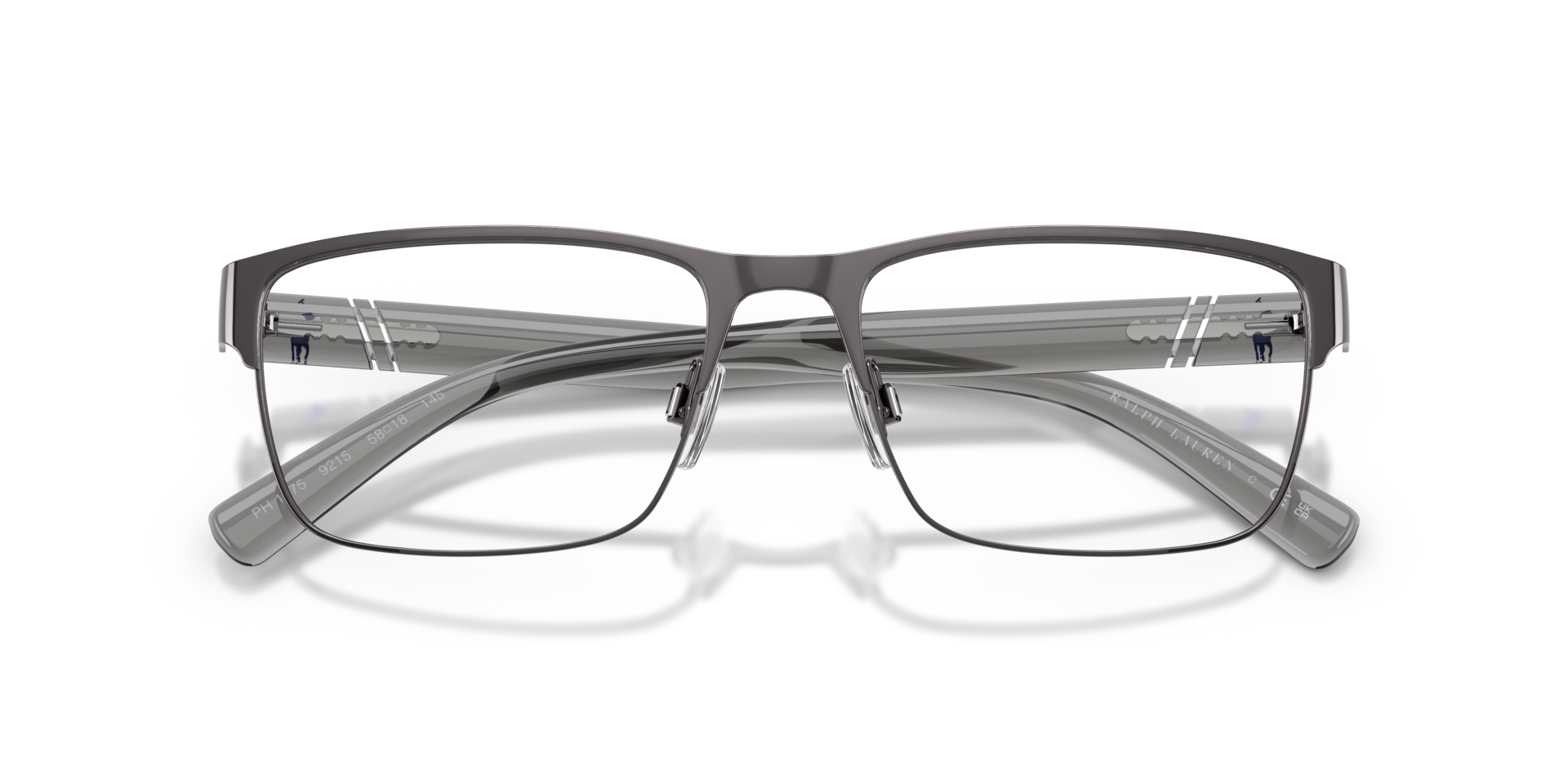 PH1175 Shiny Dark Gunmetal MetalEyeglass Frames for Glasses Direct, Closed View