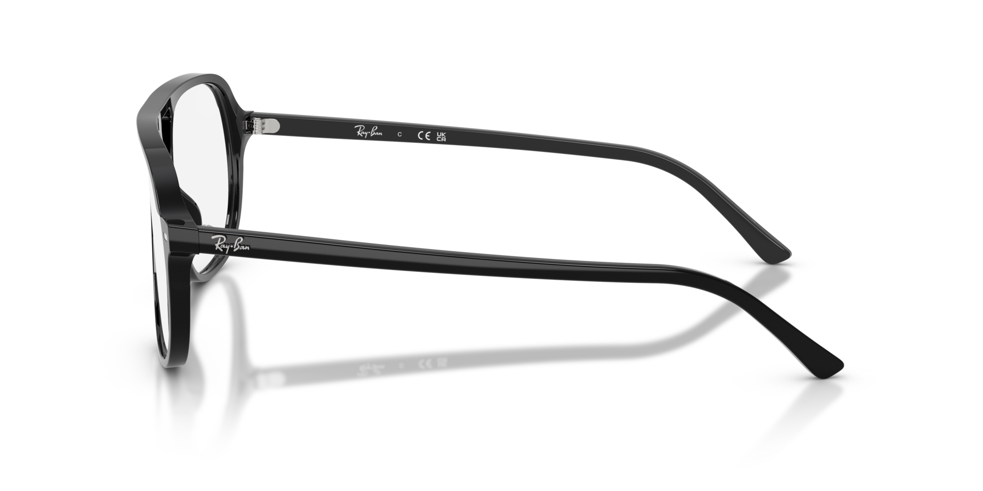 RB5698 Black AcetateEyeglass Frames for Glasses Direct, Side View
