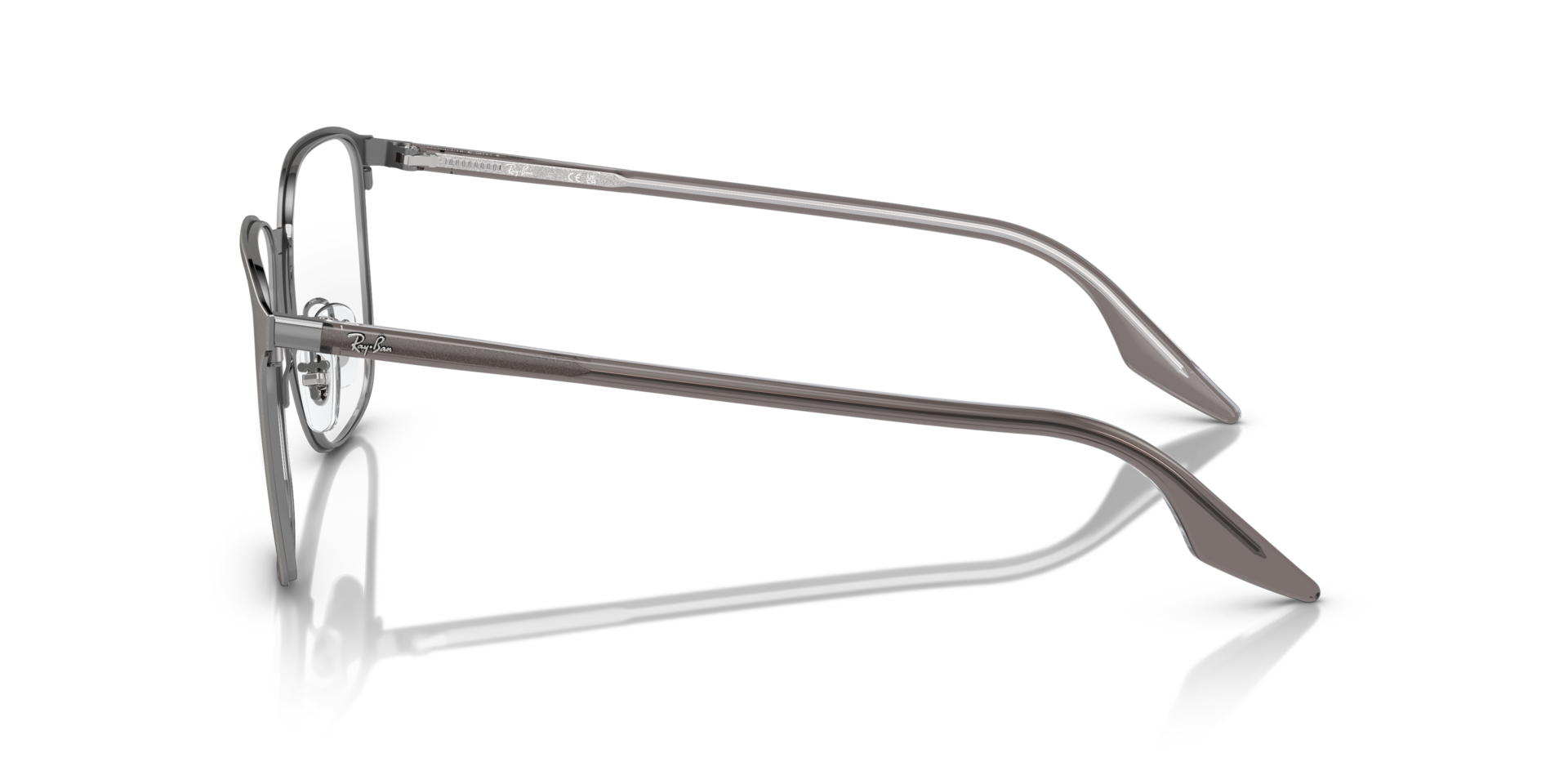RB6512 Optics Gunmetal MetalEyeglass Frames for Glasses Direct, Side View