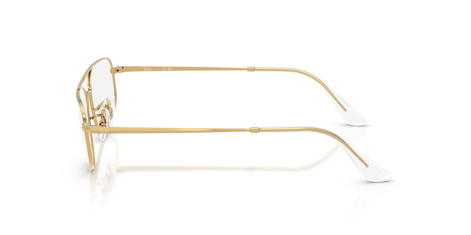 RB6550 Arista Gold MetalEyeglass Frames for Glasses Direct, Side View