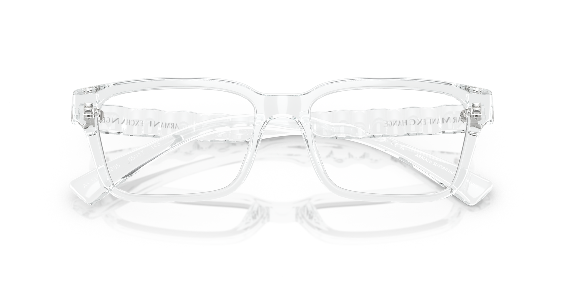 AX3116 Shiny Crystal PlasticEyeglass Frames for Glasses Direct, Closed View