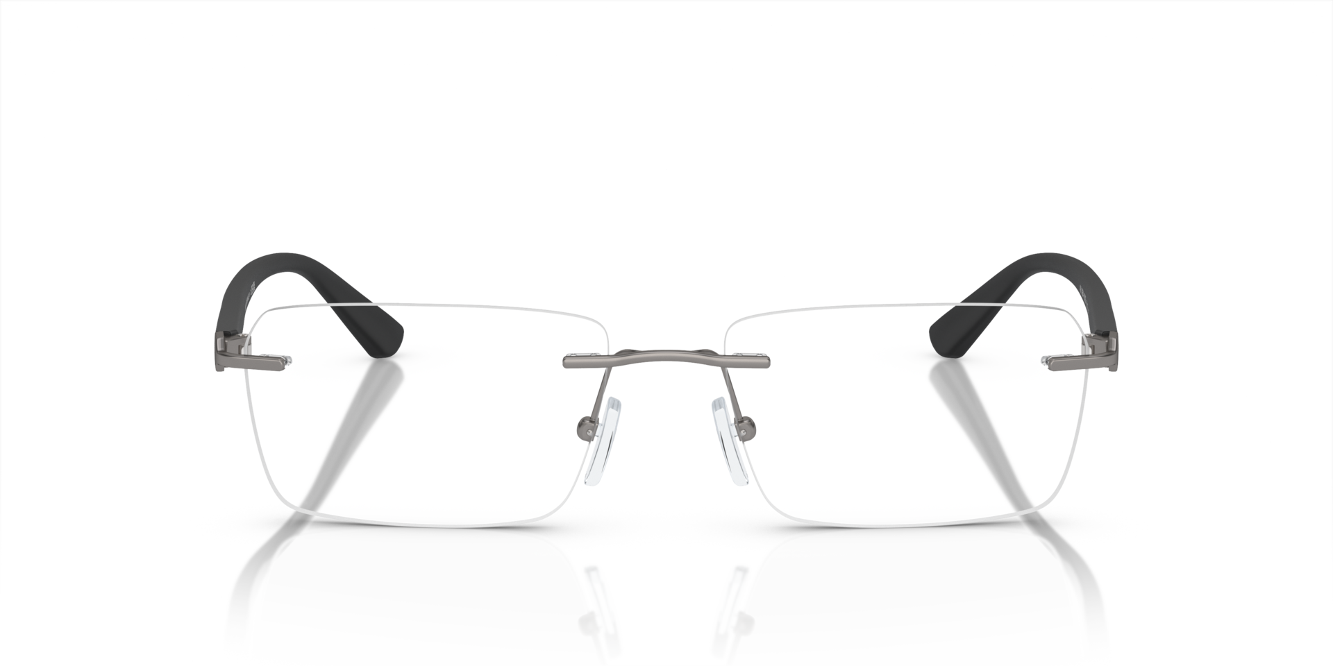 AX1064 Matte Gunmetal MetalEyeglass Frames for Glasses Direct, Front View