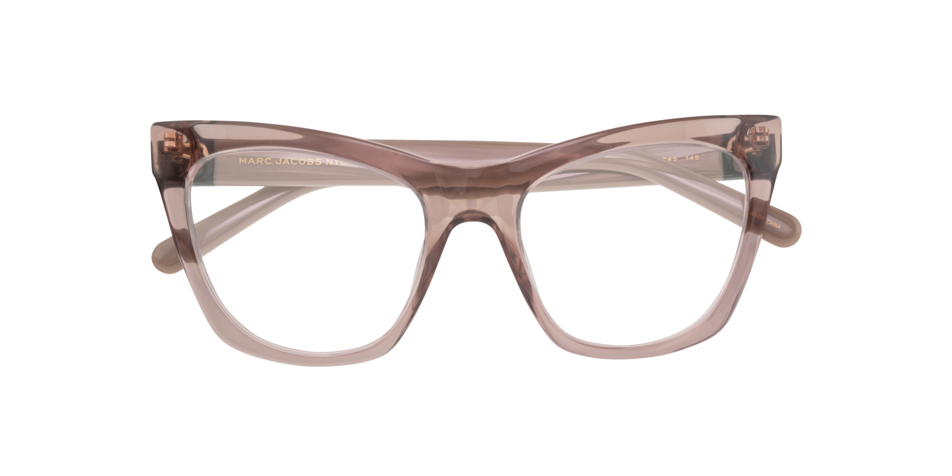 MARC 649 Light Brown PlasticEyeglass Frames for Glasses Direct, Closed View