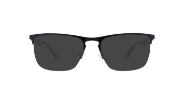 Shiny Black Joe1 -  Metal Sunglasses