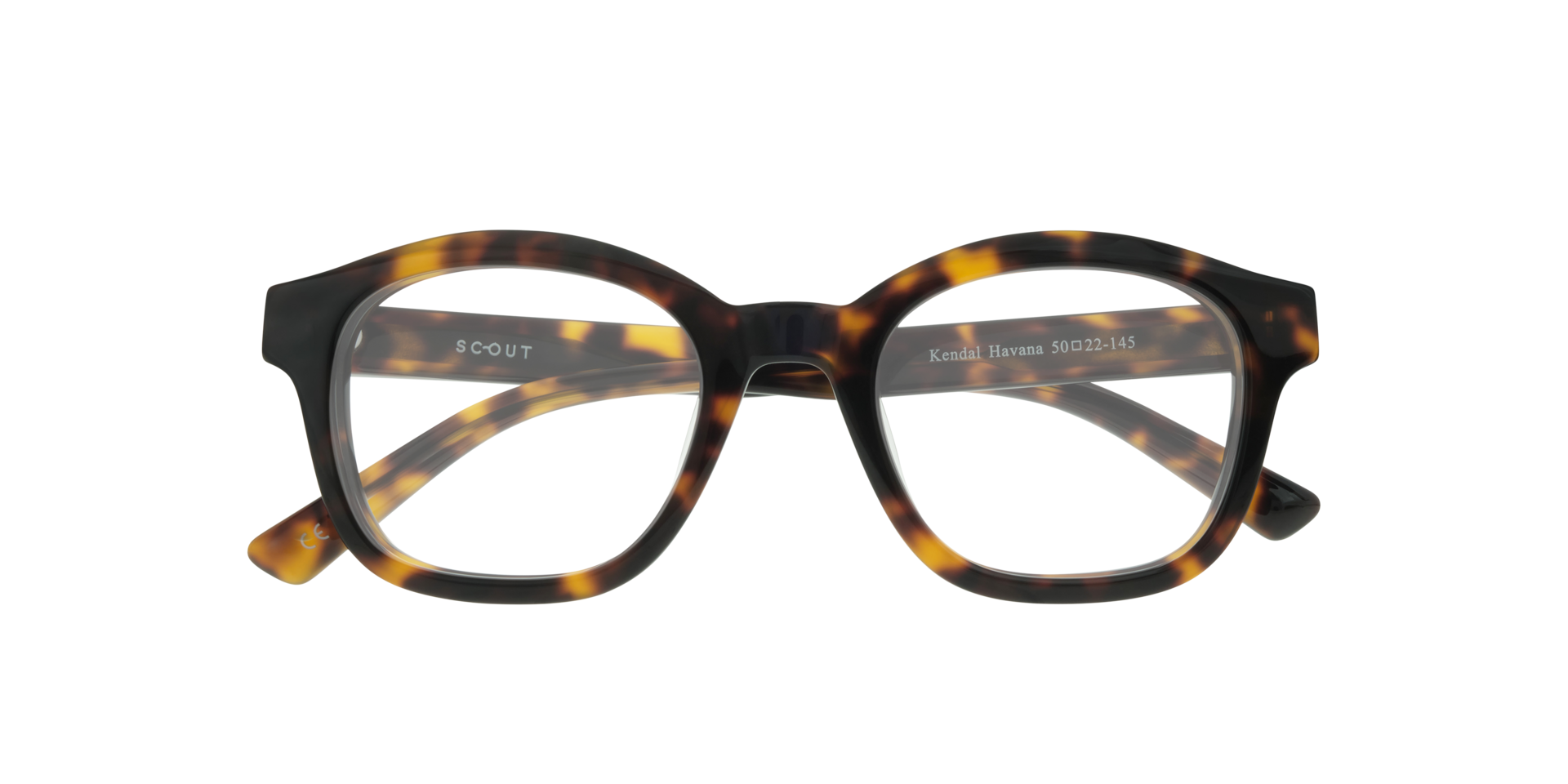 Kendal Havana AcetateEyeglass Frames for Glasses Direct, Closed View
