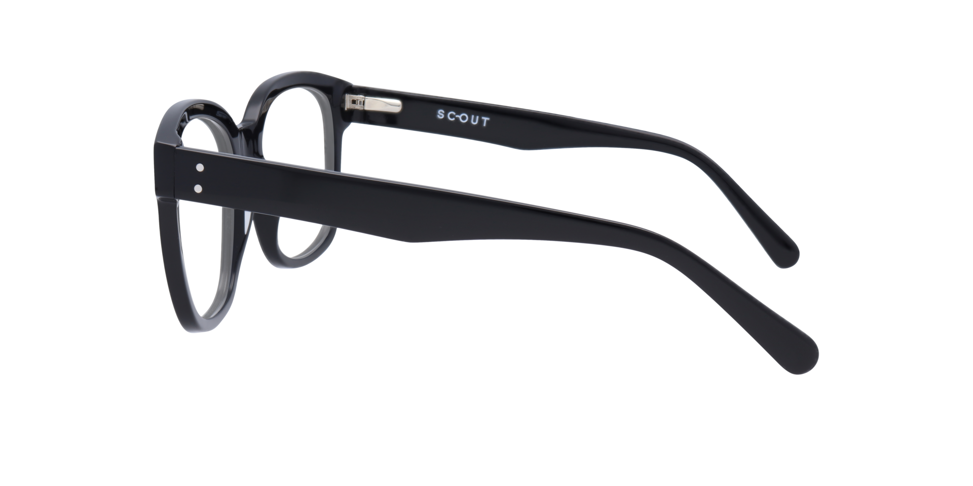 Francis Black AcetateEyeglass Frames for Glasses Direct, Side View