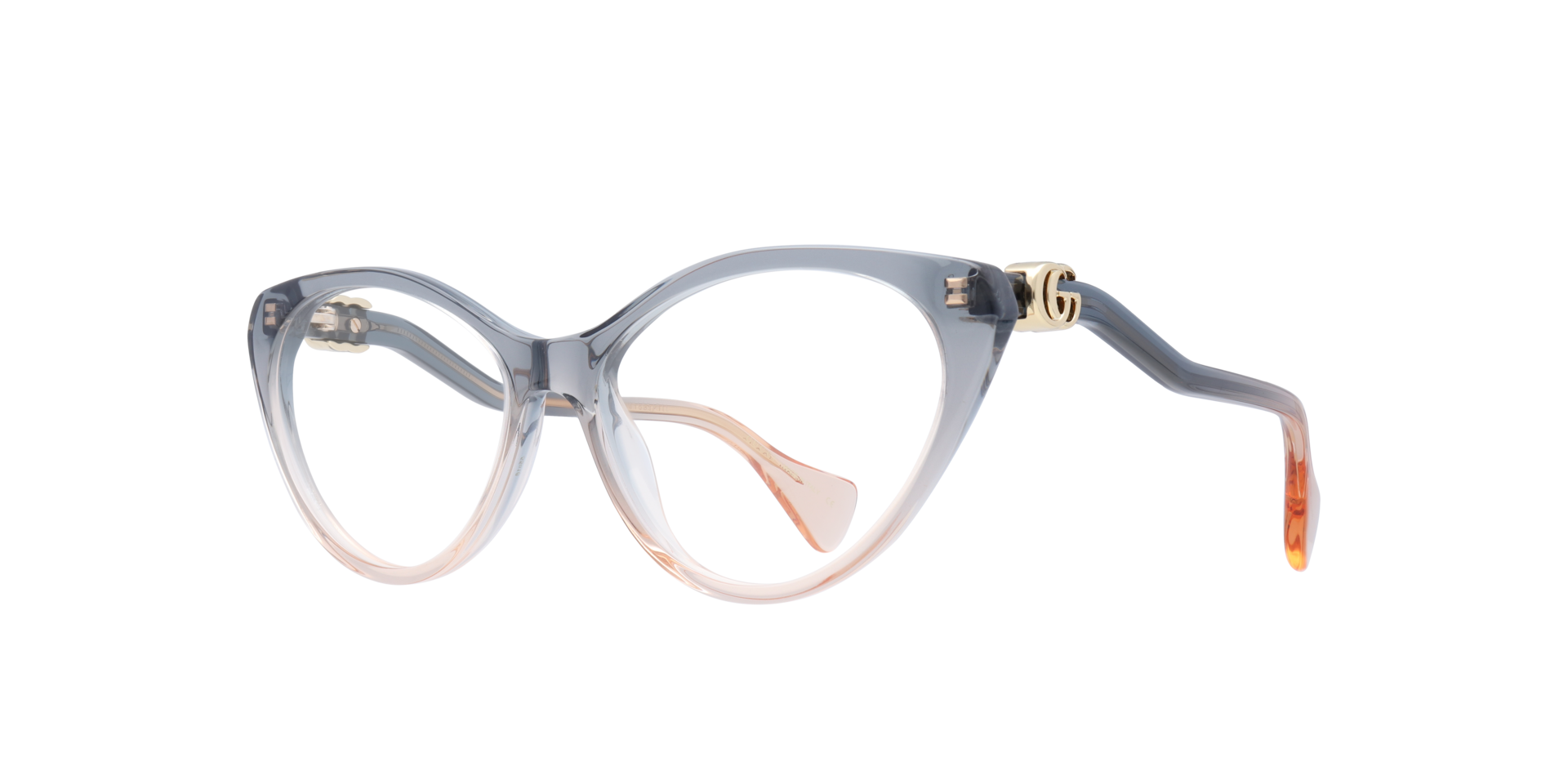 GG1013O Black Gold AcetateEyeglass Frames for Glasses Direct, Angle View